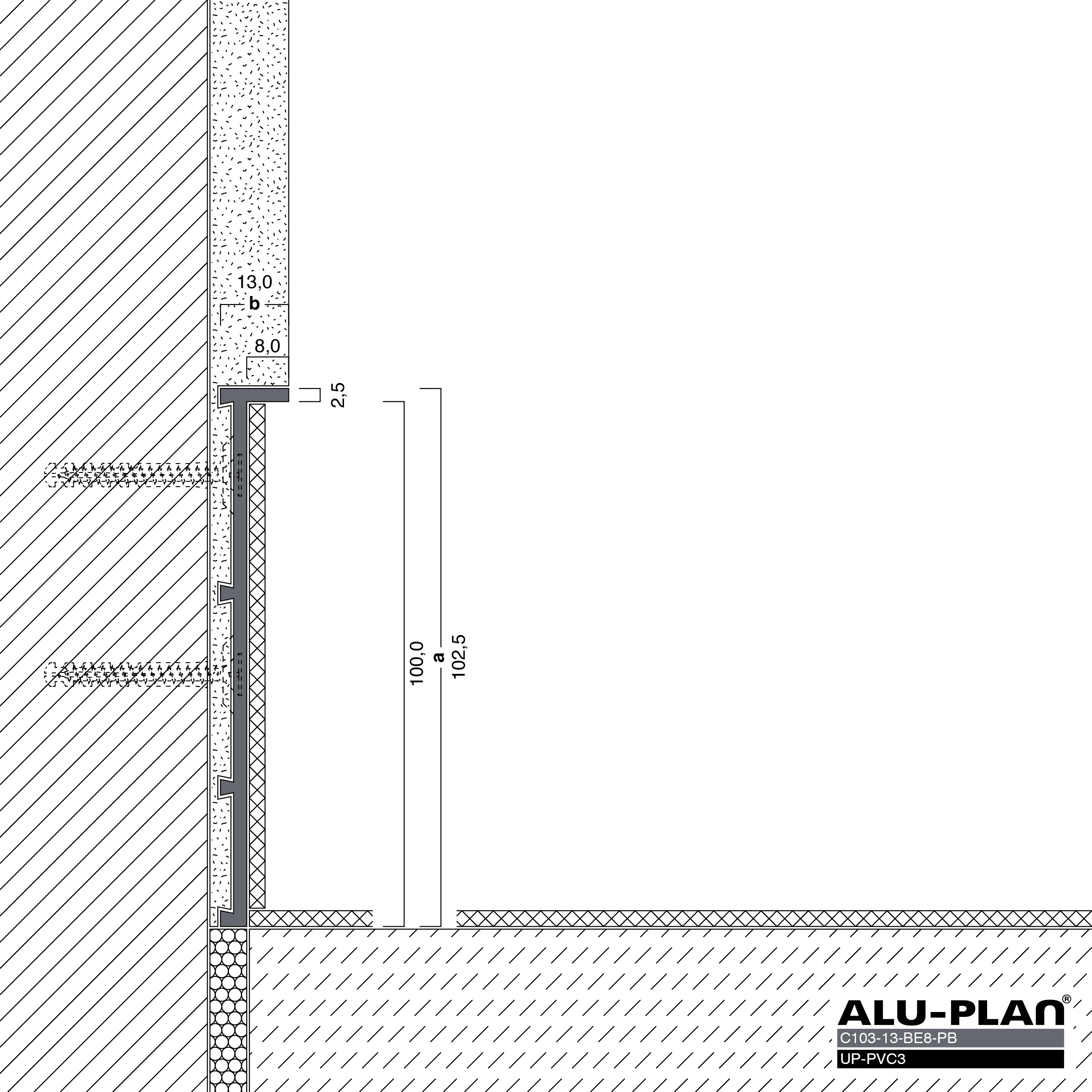 ALU-PLAN® Installation :: C103-13-BE8-PB-UP-PVC3