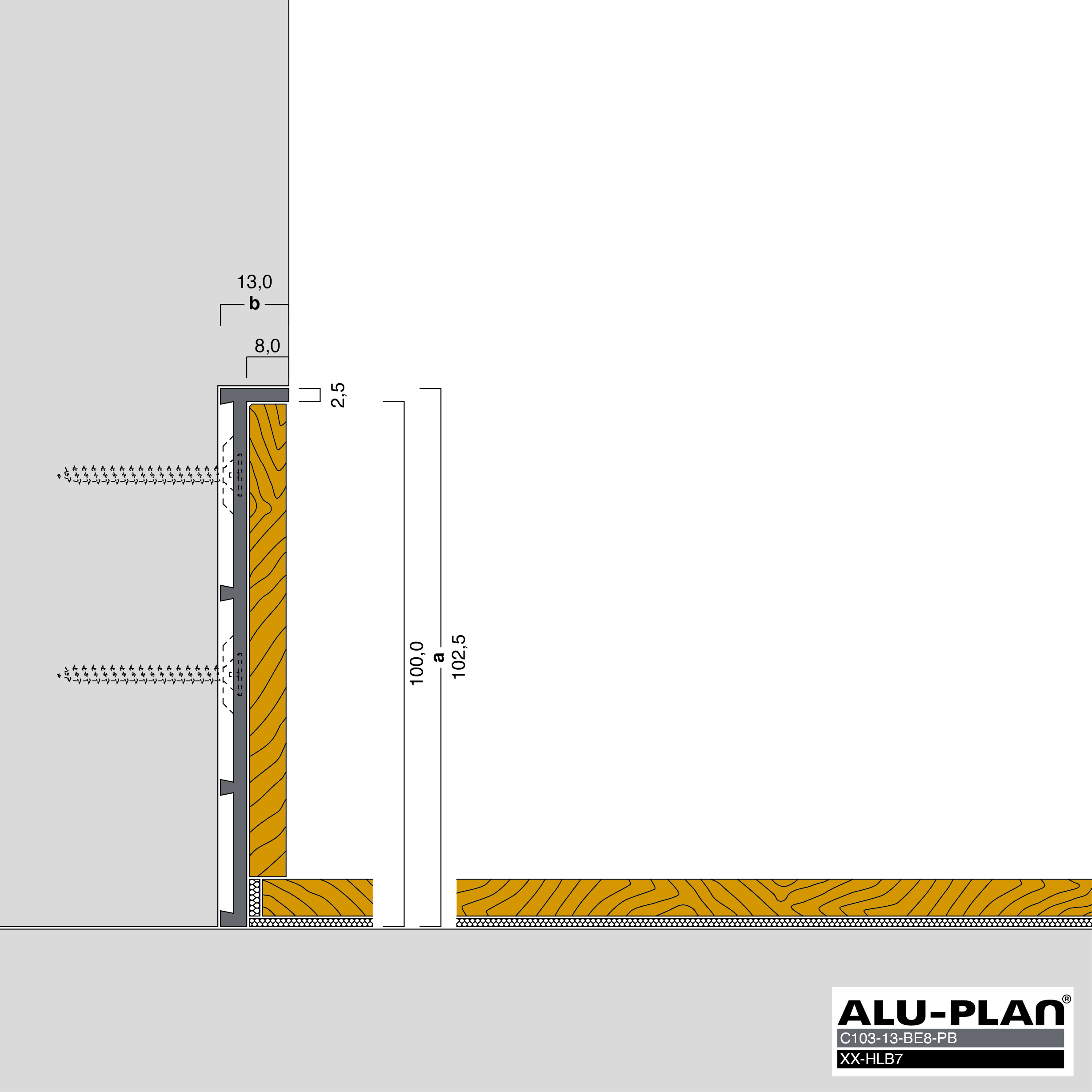 ALU-PLAN® Installation :: C103-13-BE8-PB-XX-HLB7