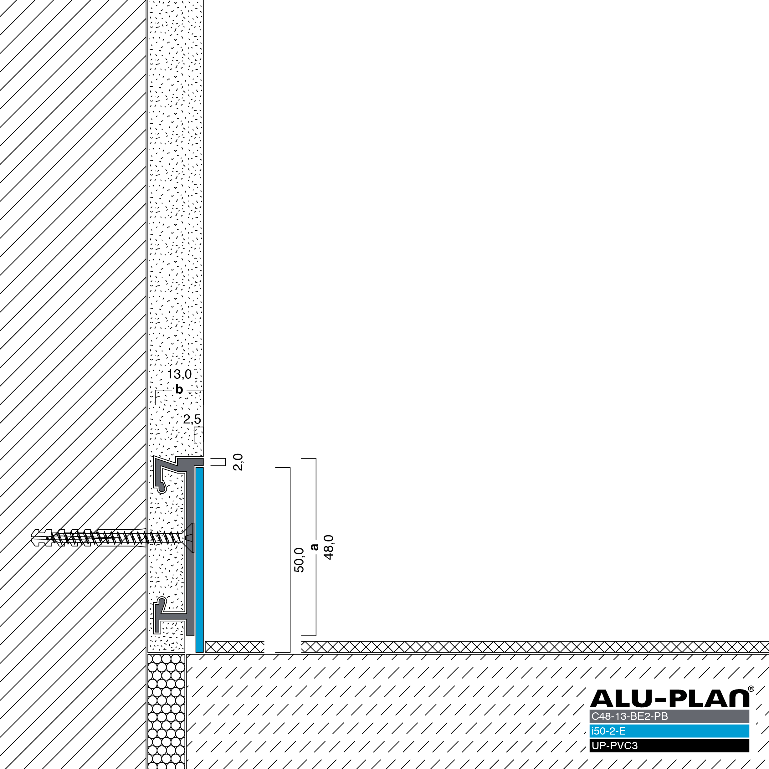 ALU-PLAN® Installation :: C48-13-BE2-PB-i50-2-E-UP-PVC3