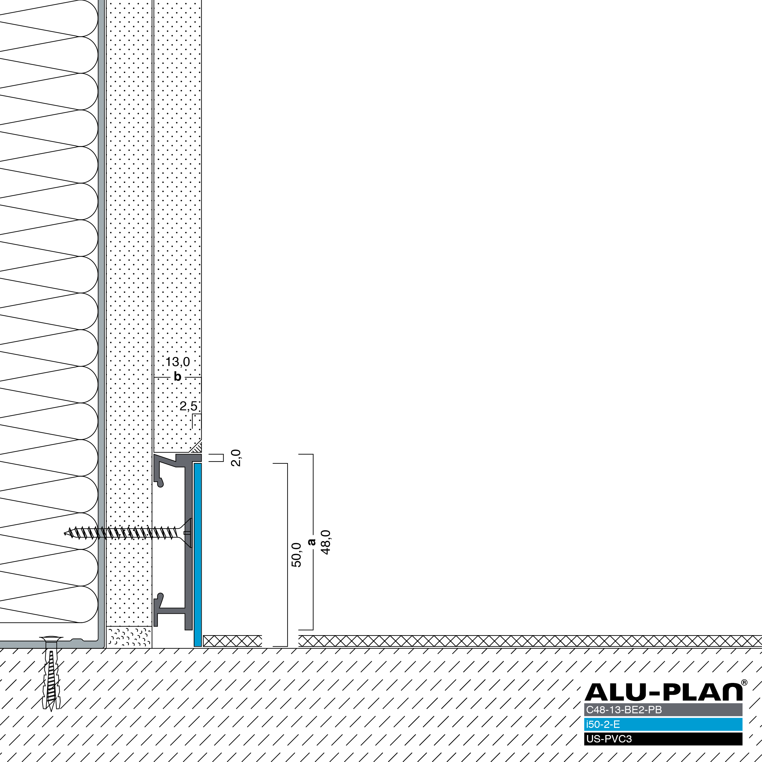 ALU-PLAN® Installation :: C48-13-BE2-PB-i50-2-E-US-PVC3