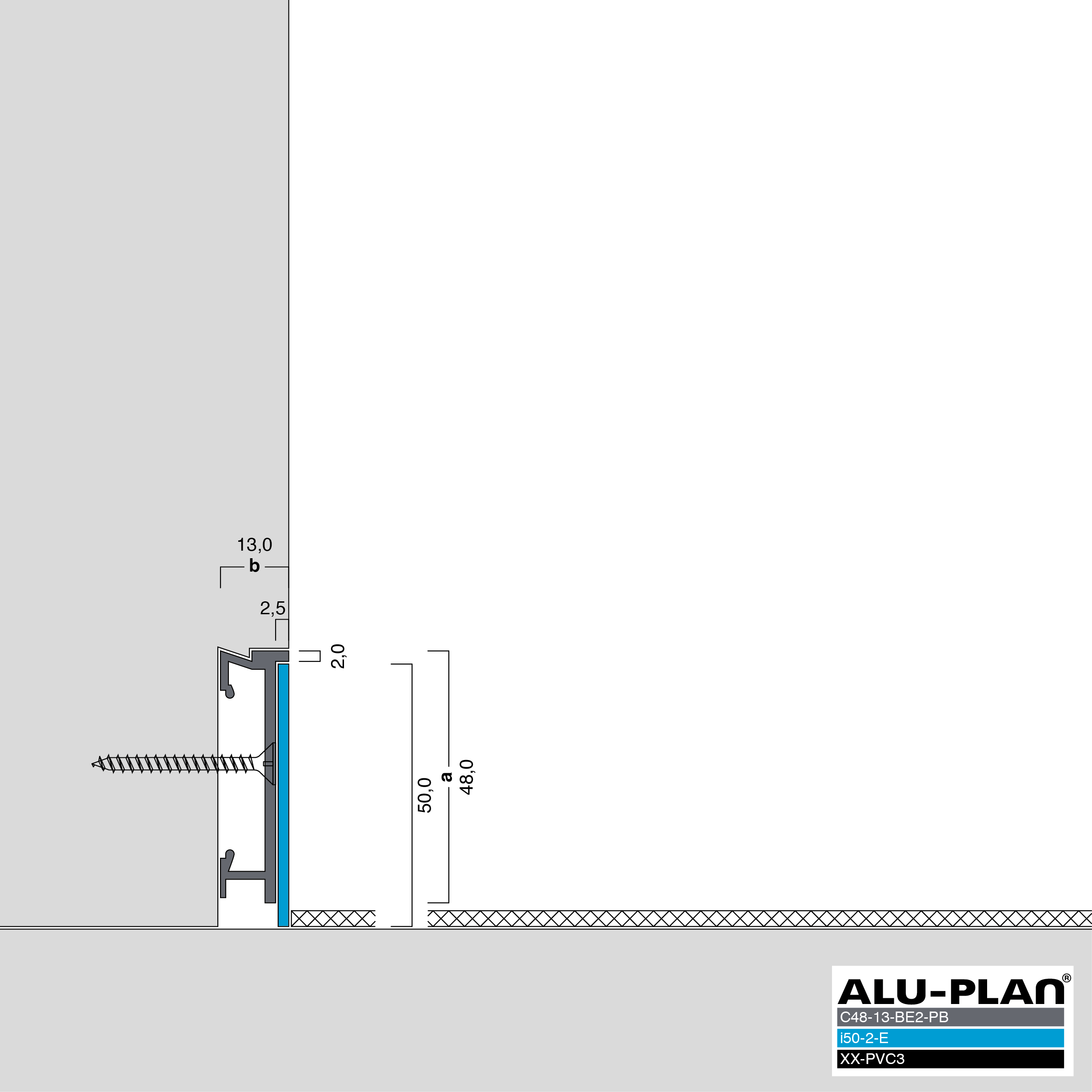 ALU-PLAN® Installation :: C48-13-BE2-PB-i50-2-E-XX-PVC3