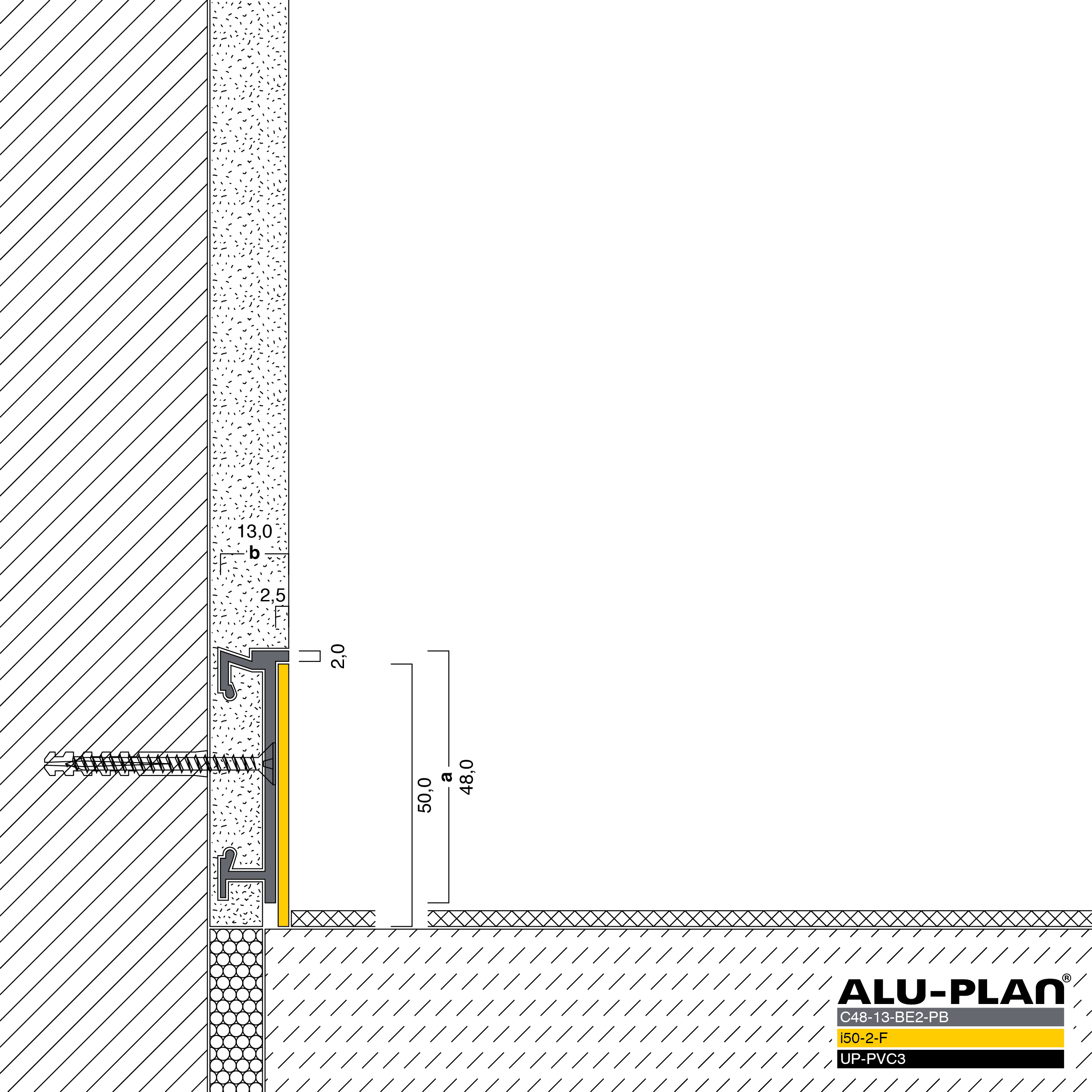 ALU-PLAN® Installation :: C48-13-BE2-PB-i50-2-F-UP-PVC3