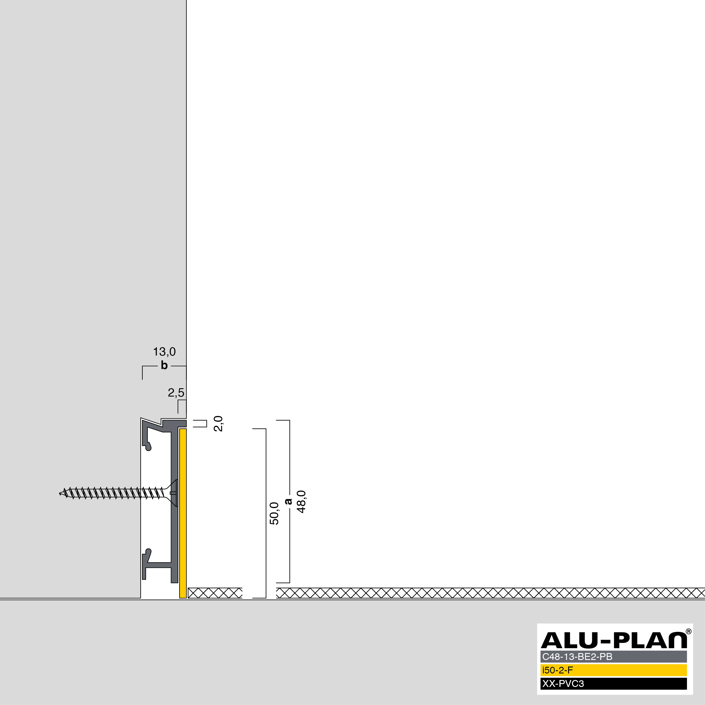 ALU-PLAN® Installation :: C48-13-BE2-PB-i50-2-F-XX-PVC3