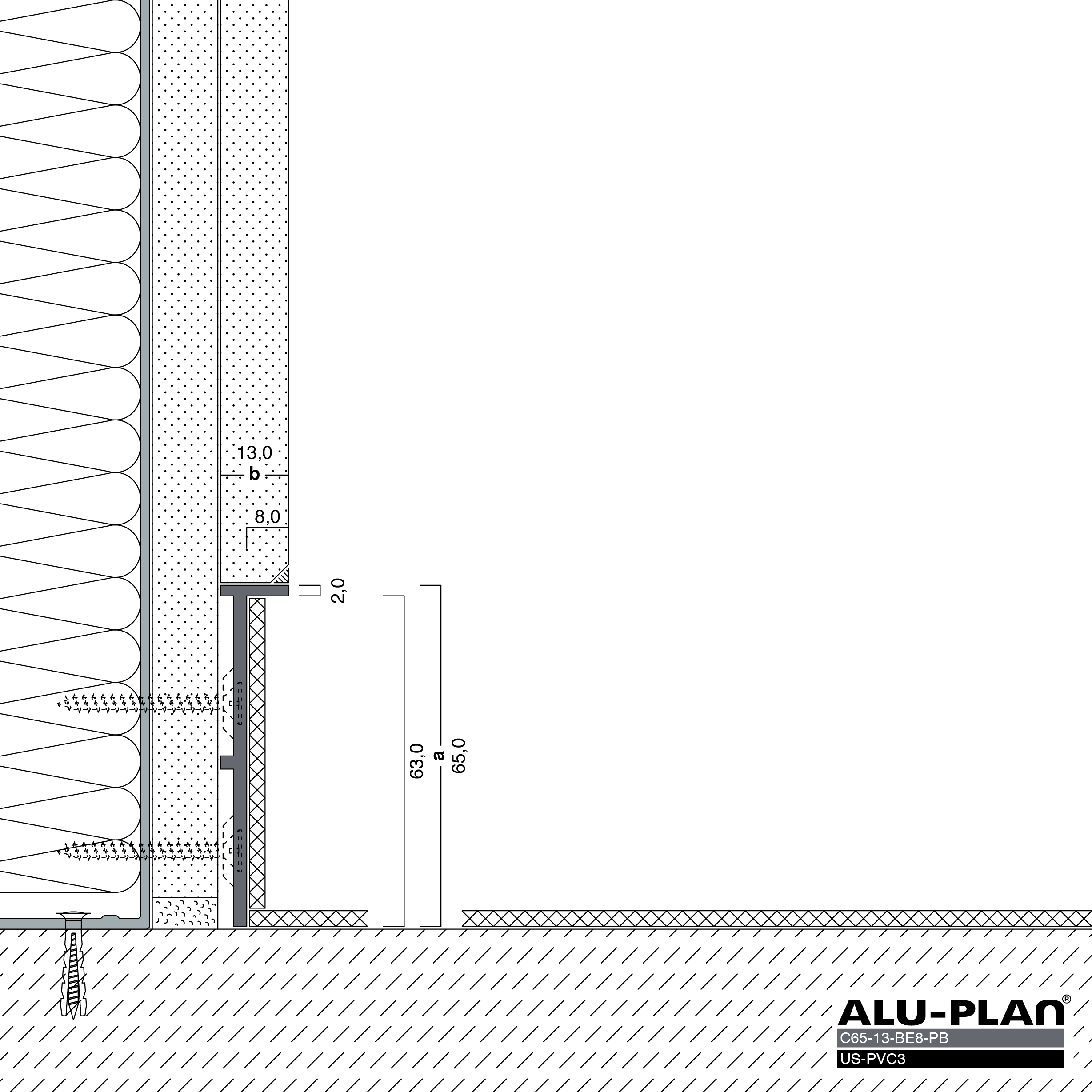 ALU-PLAN® Installation :: C65-13-BE8-PB-US-PVC3