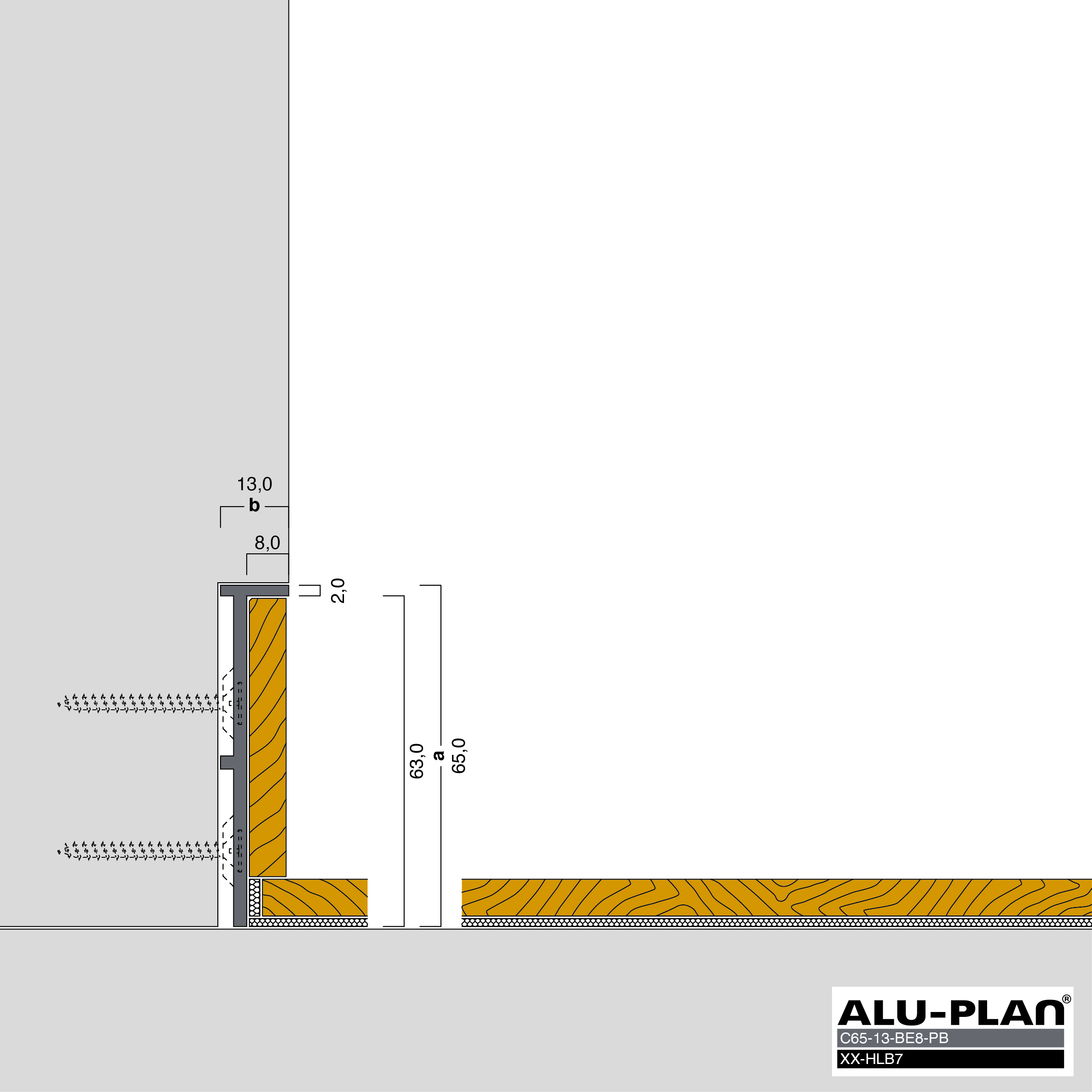 ALU-PLAN® Installation :: C65-13-BE8-PB-XX-HLB7