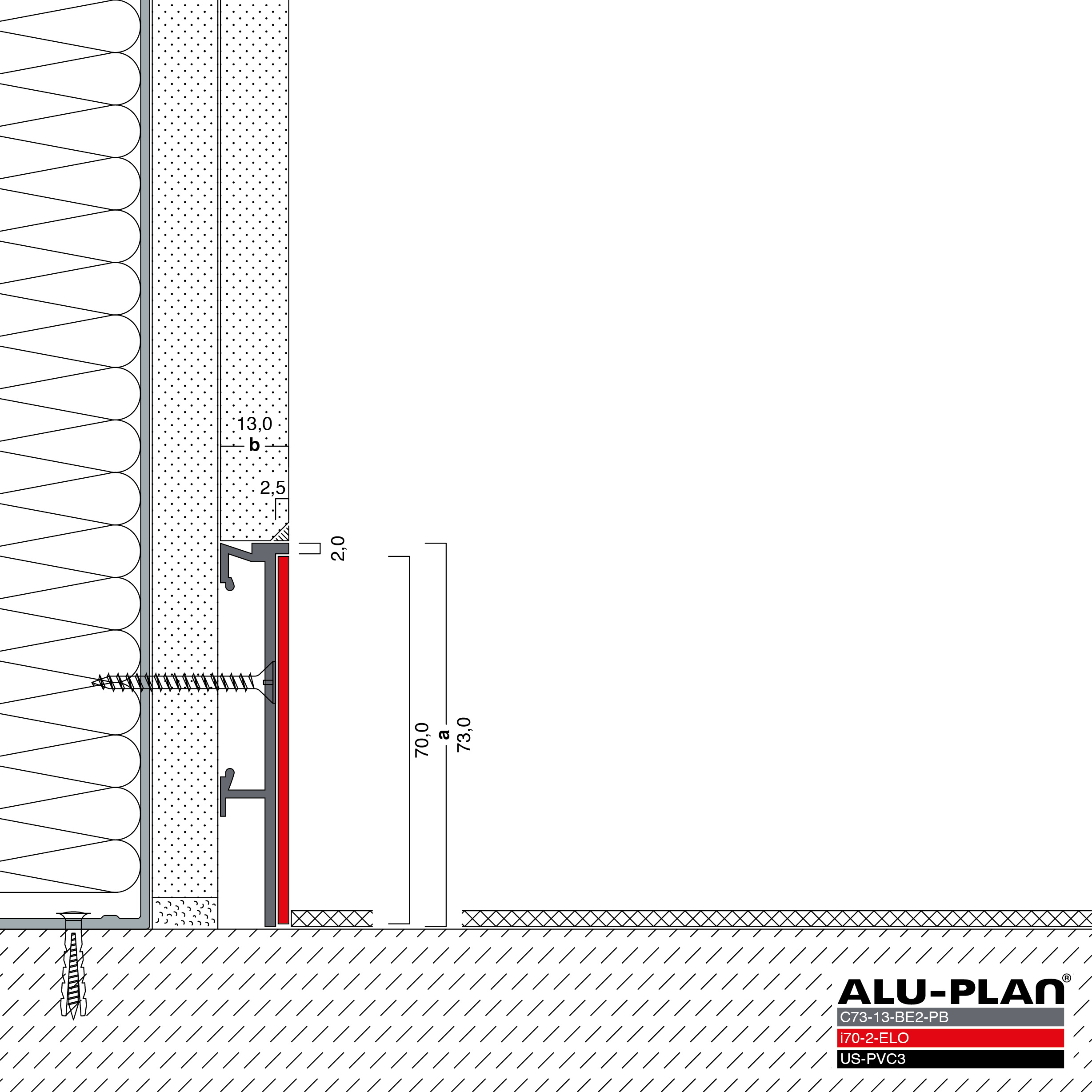 ALU-PLAN® Installation :: C73-13-BE2-PB-i70-2-ELO-US-PVC3