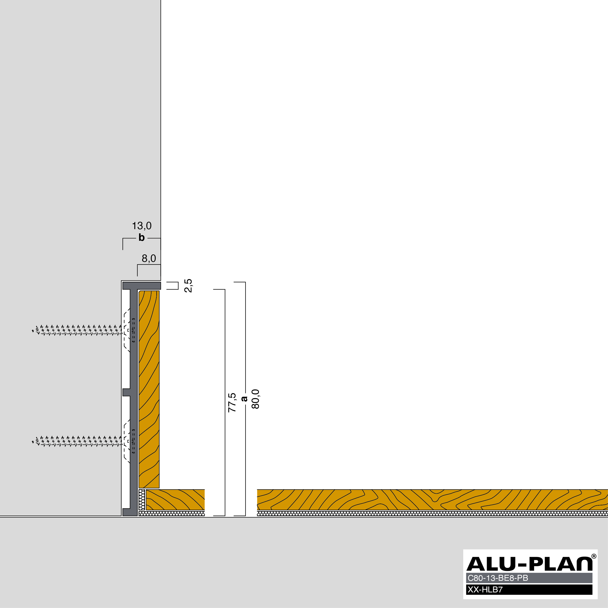 ALU-PLAN® Installation :: C80-13-BE8-PB-XX-HLB7