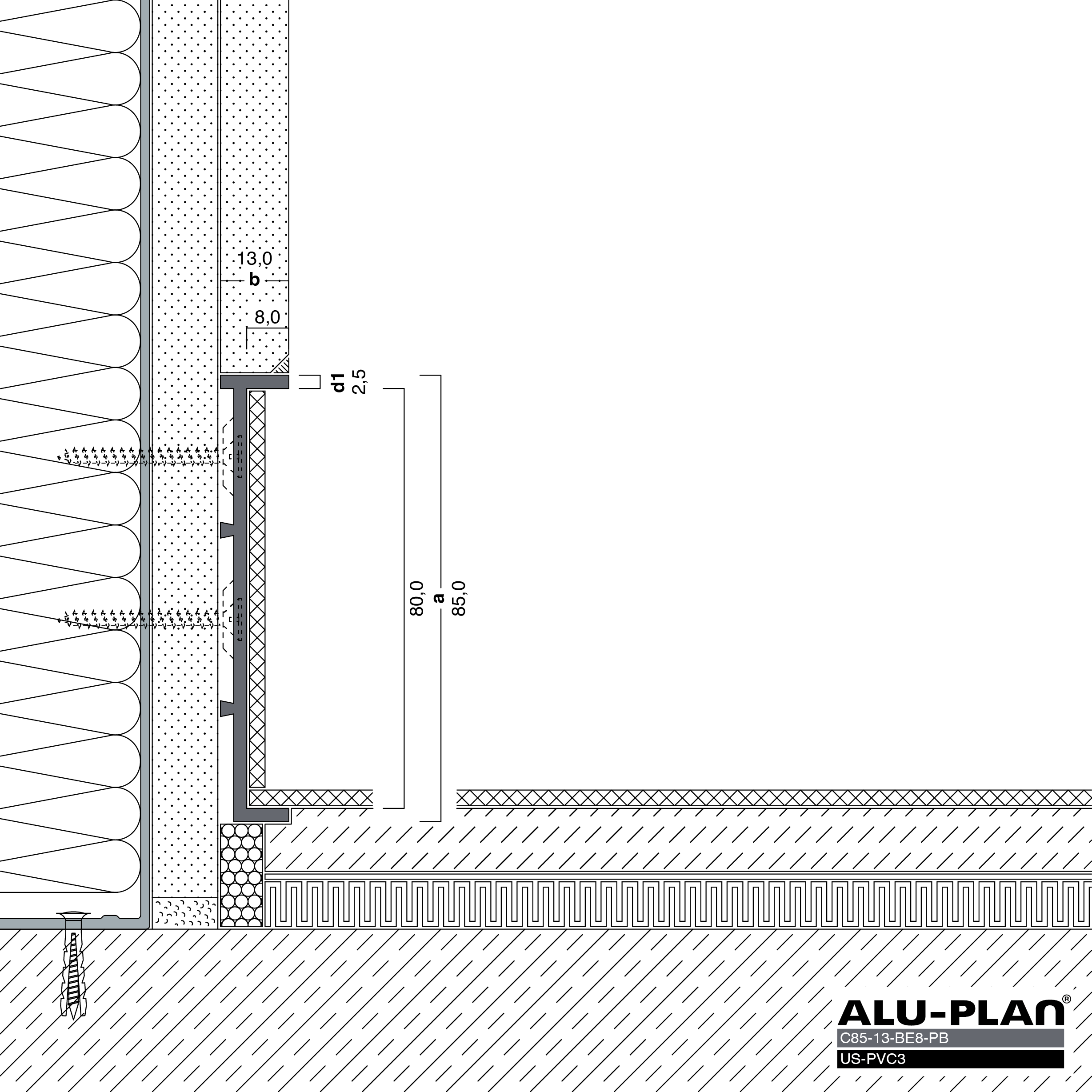 ALU-PLAN® Installation :: C85-13-BE8-PB-US-PVC3