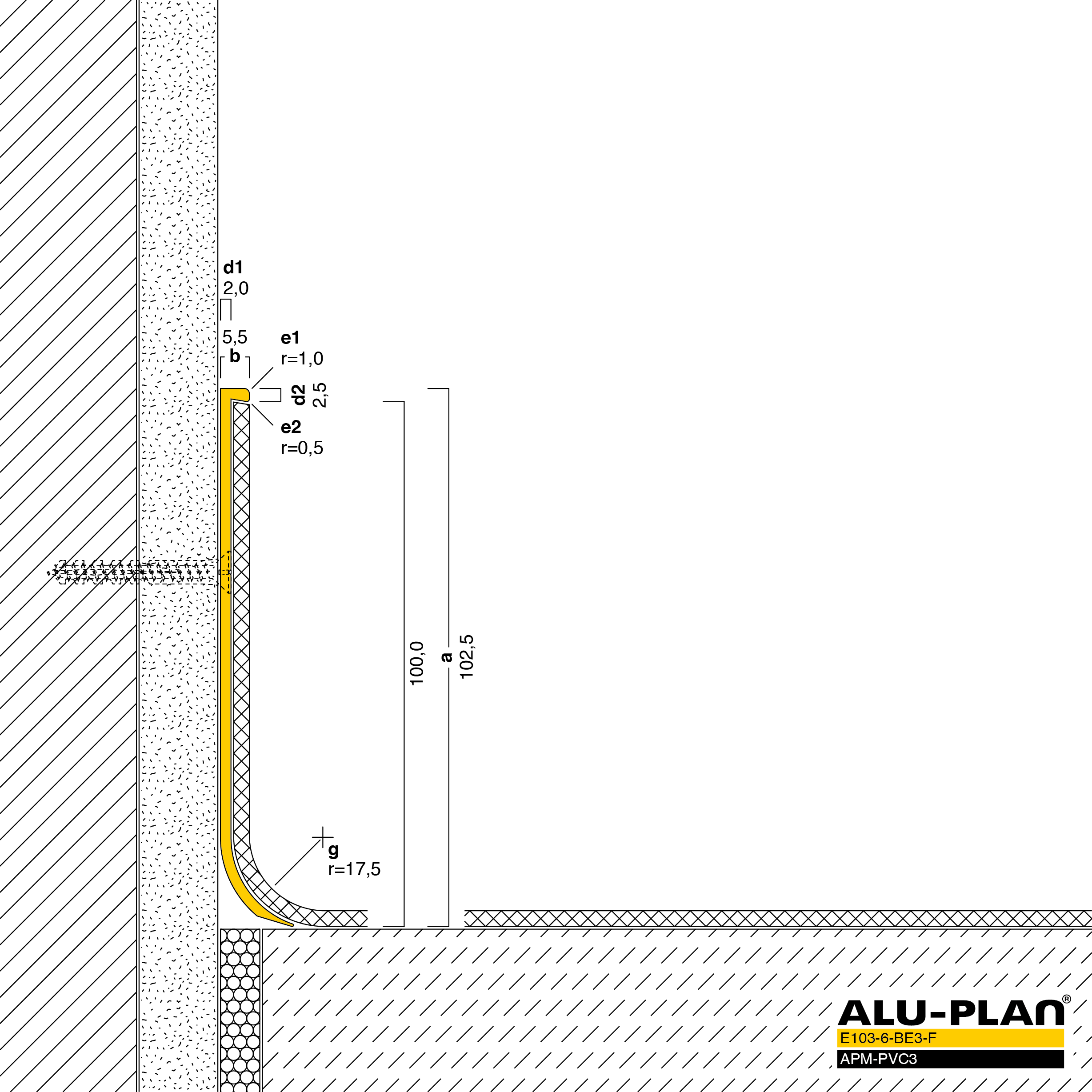 ALU-PLAN® Installation :: E103-6-BE3-F-APM-PVC3