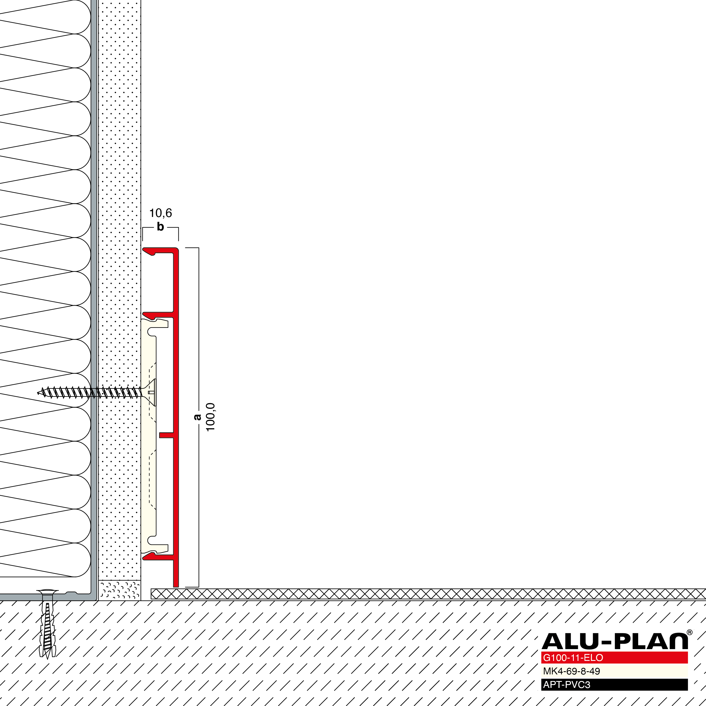 ALU-PLAN® Installation :: G100-11-ELO-APT-PVC3