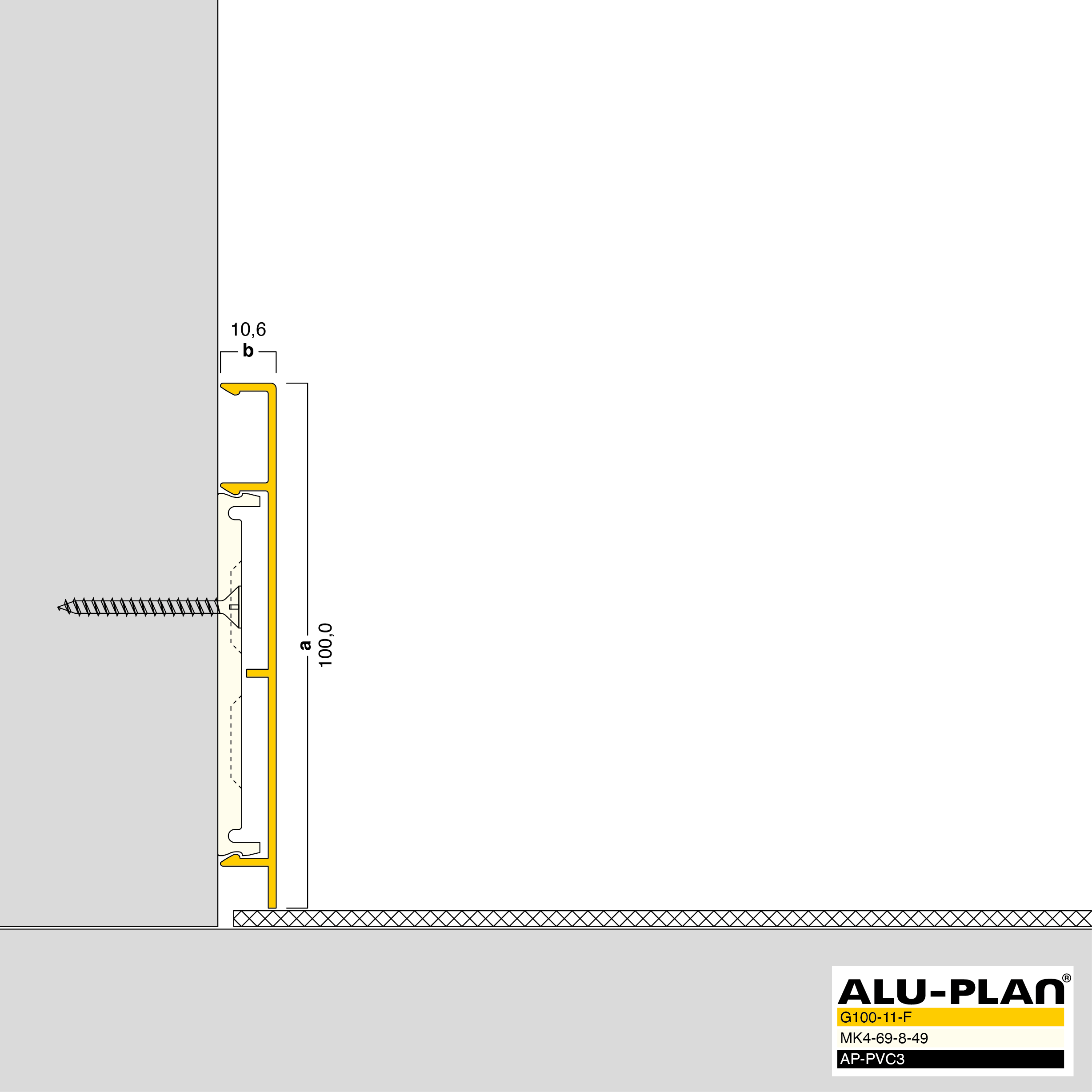 ALU-PLAN® Installation :: G100-11-F-AP-PVC3