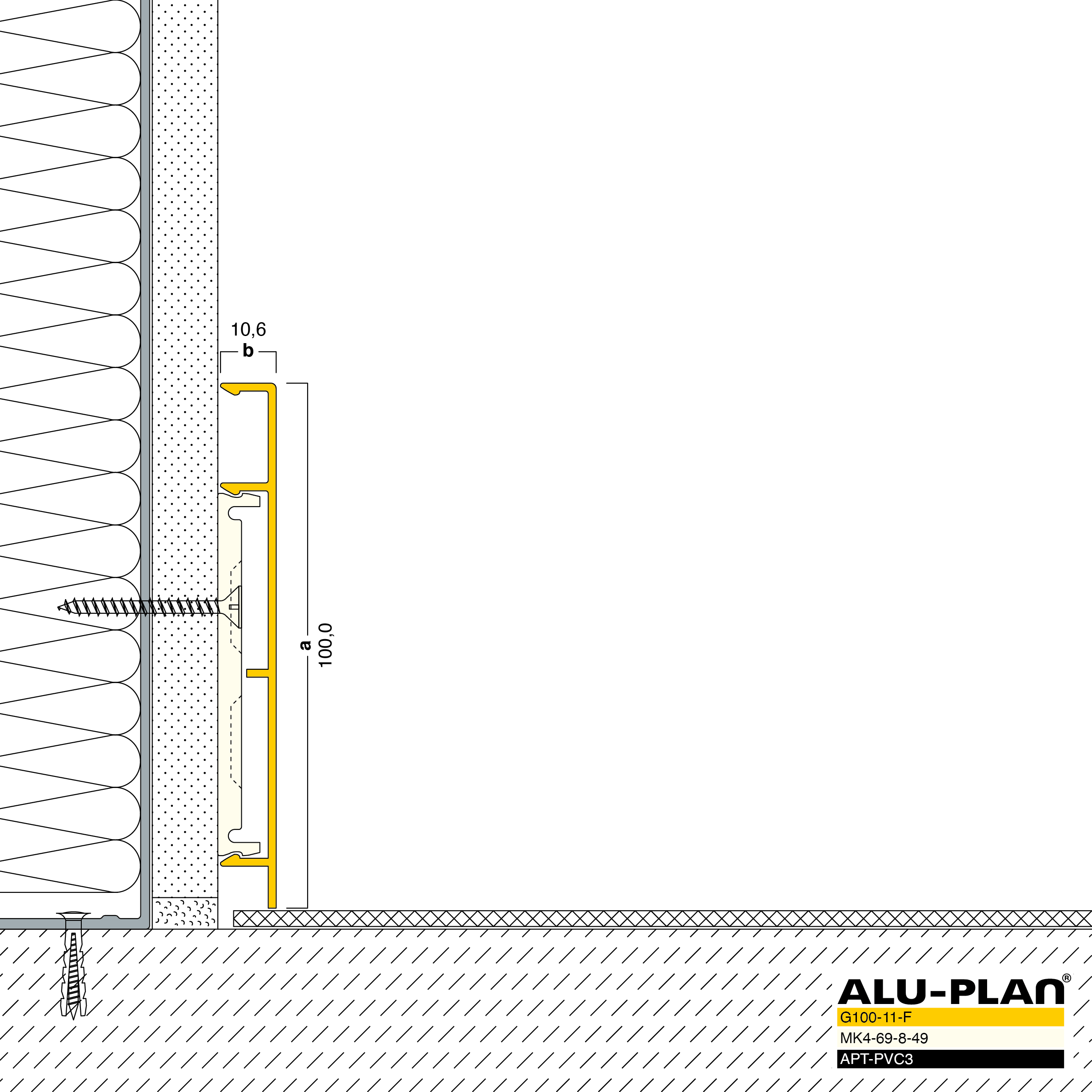 ALU-PLAN® Installation :: G100-11-F-APT-PVC3