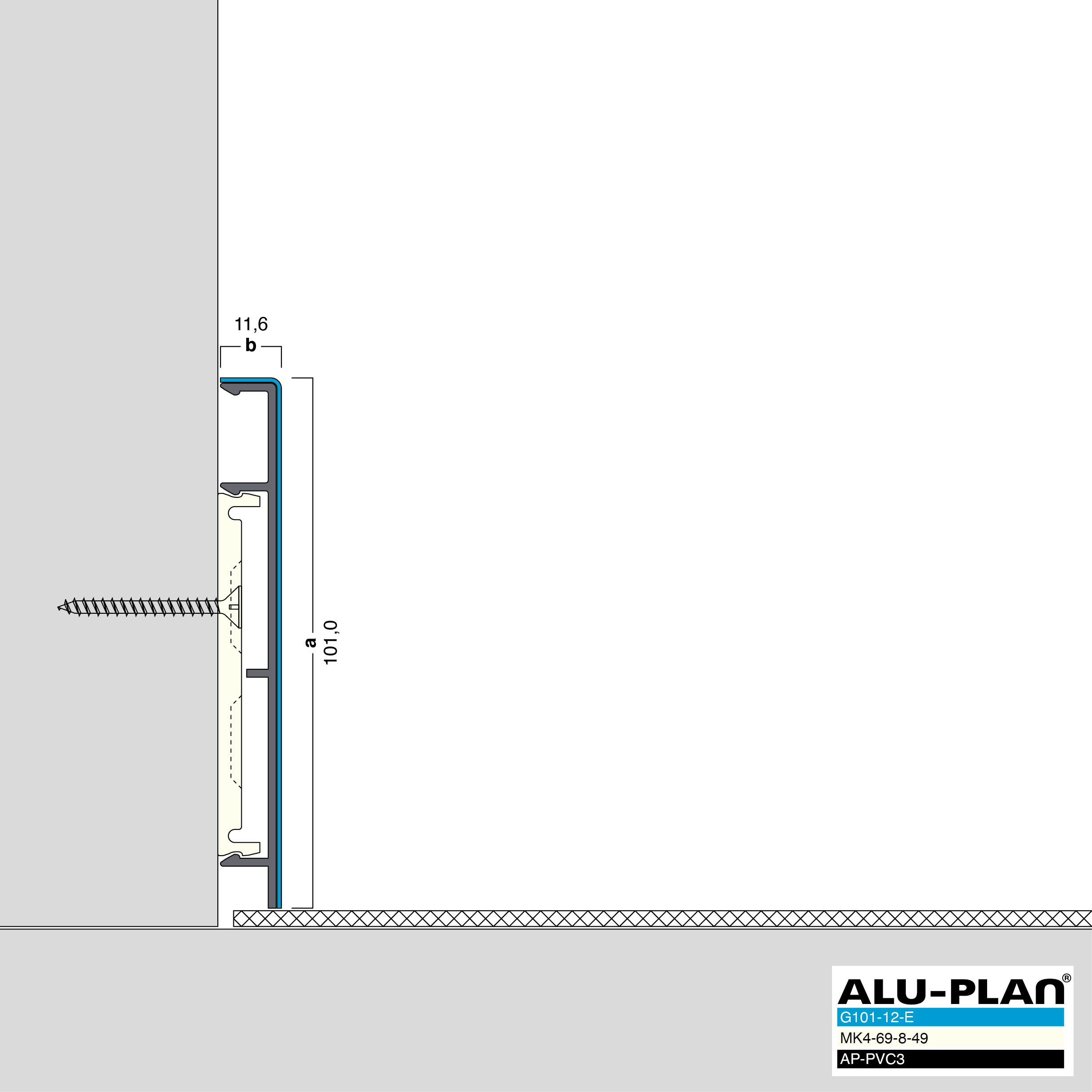 ALU-PLAN® Installation :: G101-12-E-AP-PVC3