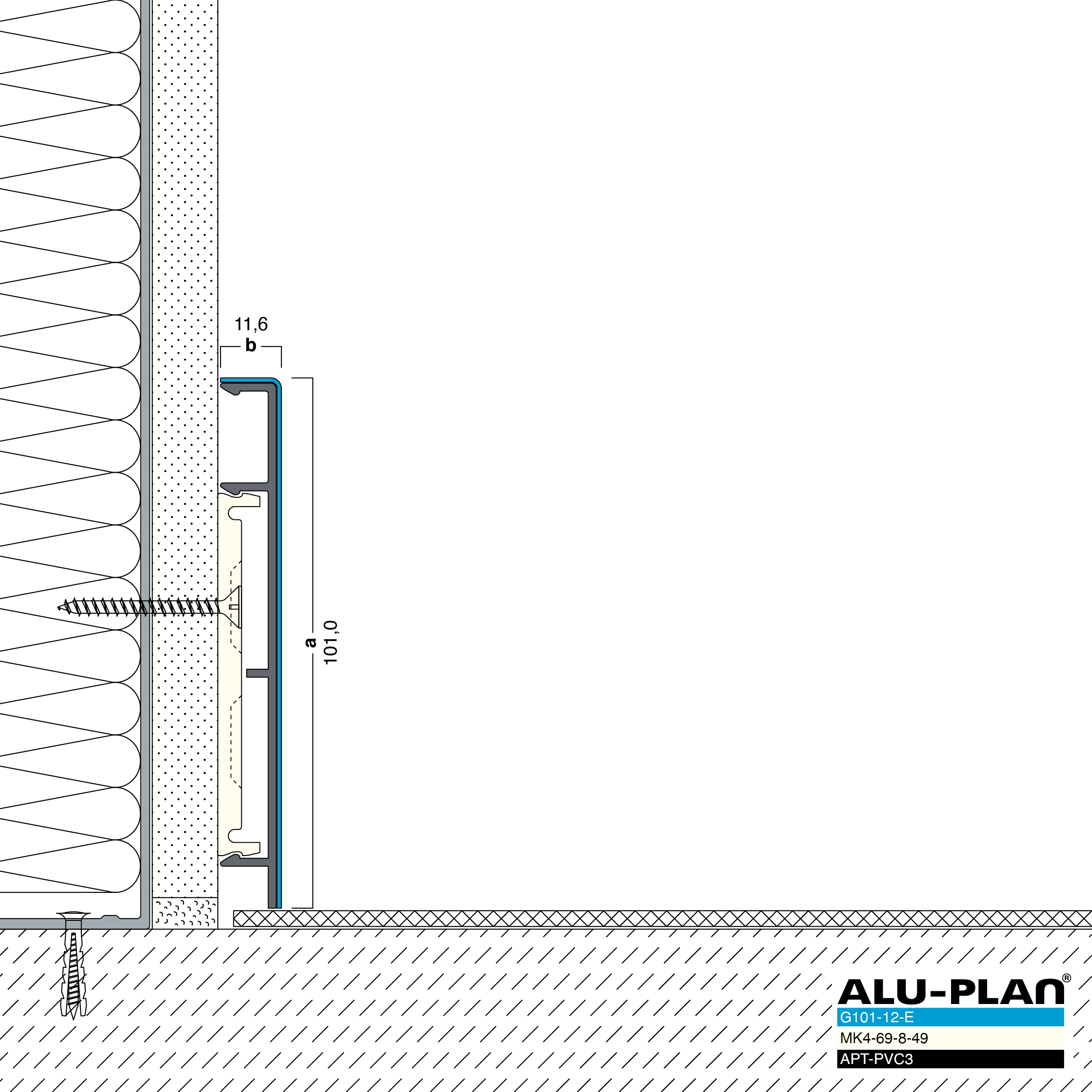 ALU-PLAN® Installation :: G101-12-E-APT-PVC3