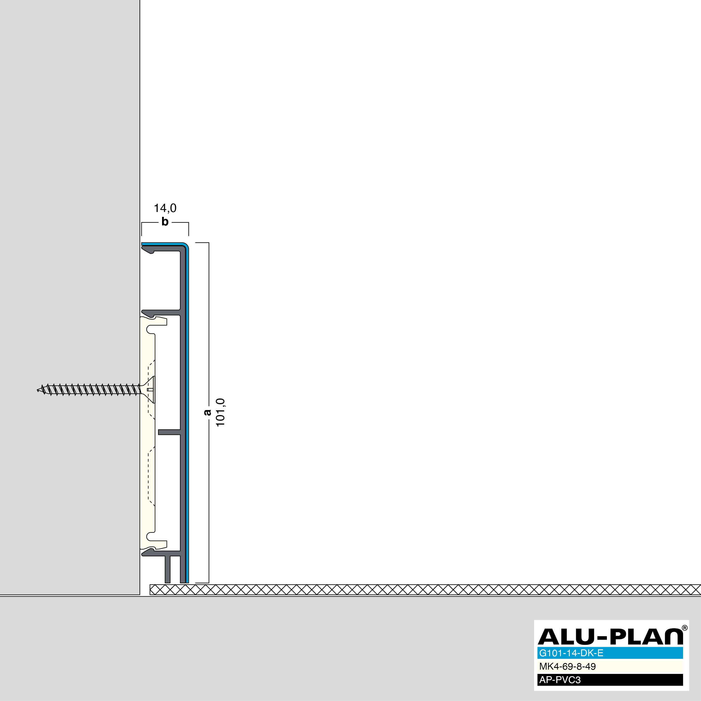 ALU-PLAN® Installation :: G101-14-DK-E-AP-PVC3