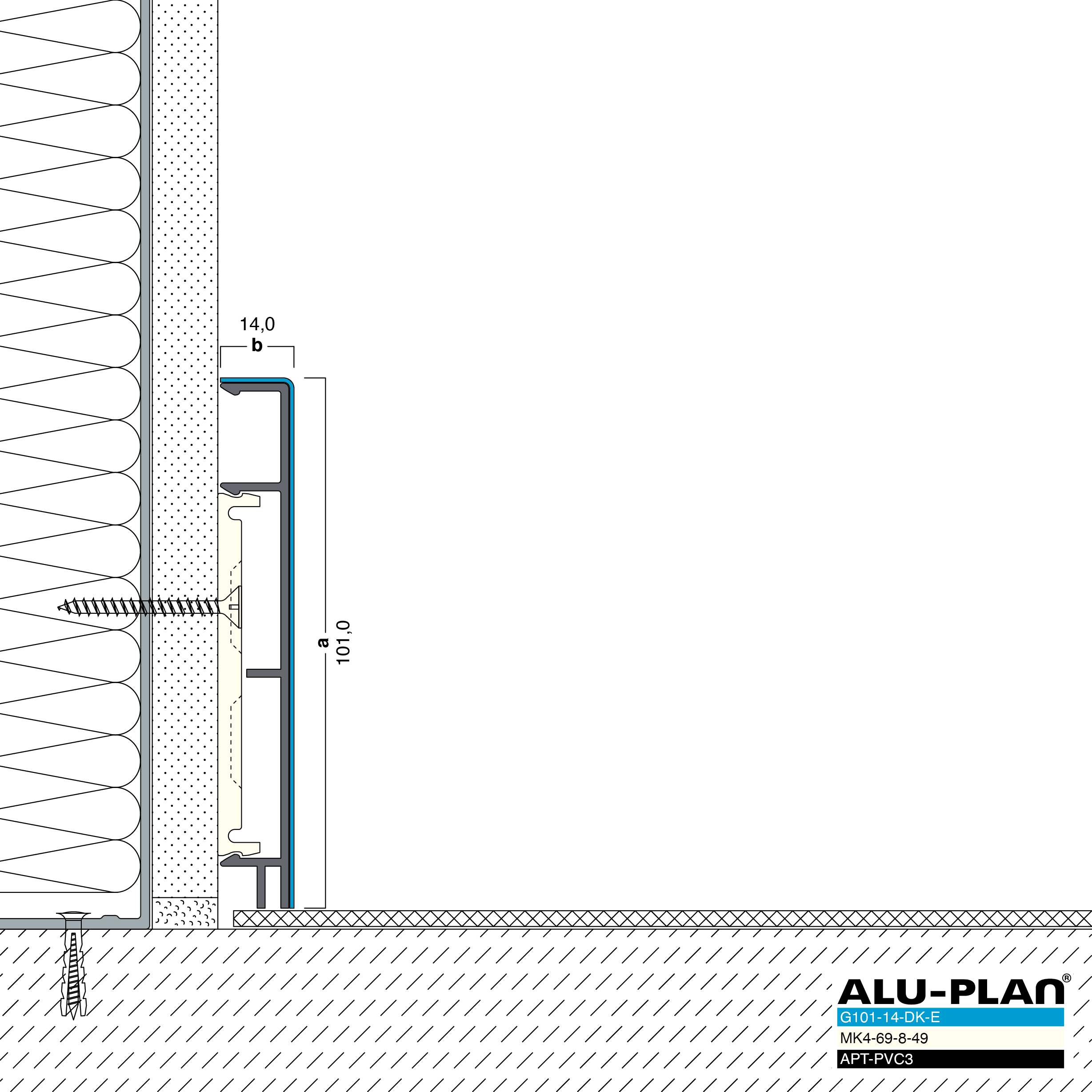 ALU-PLAN® Installation :: G101-14-DK-E-APT-PVC3