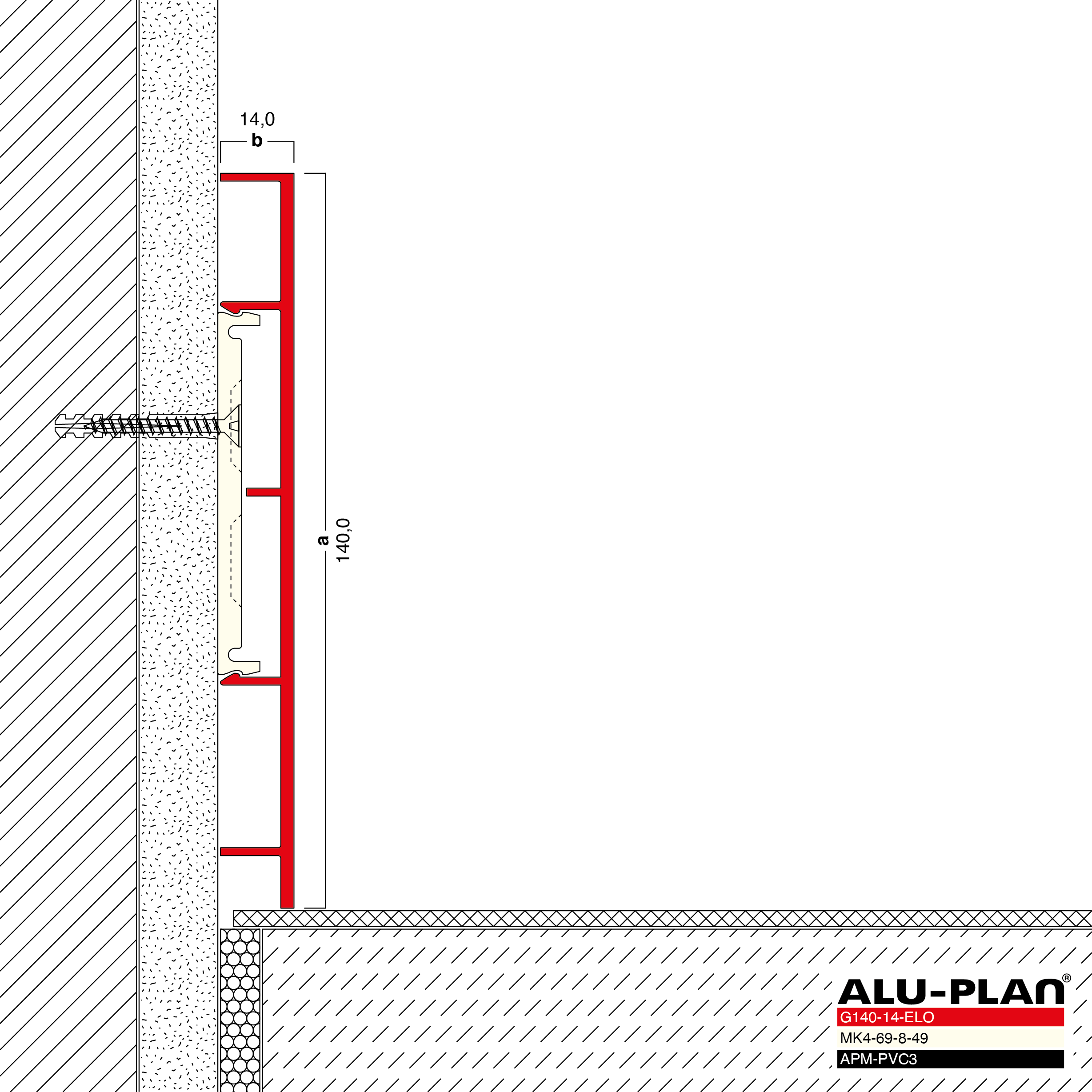 ALU-PLAN® Installation :: G140-14-ELO-APM-PVC3