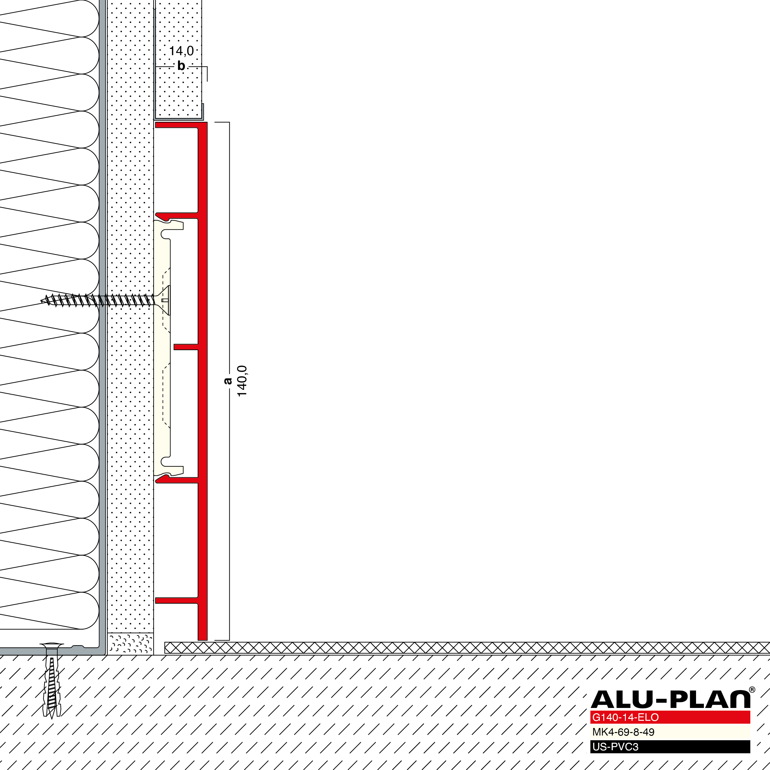 ALU-PLAN® Installation :: G140-14-ELO-US-PVC3