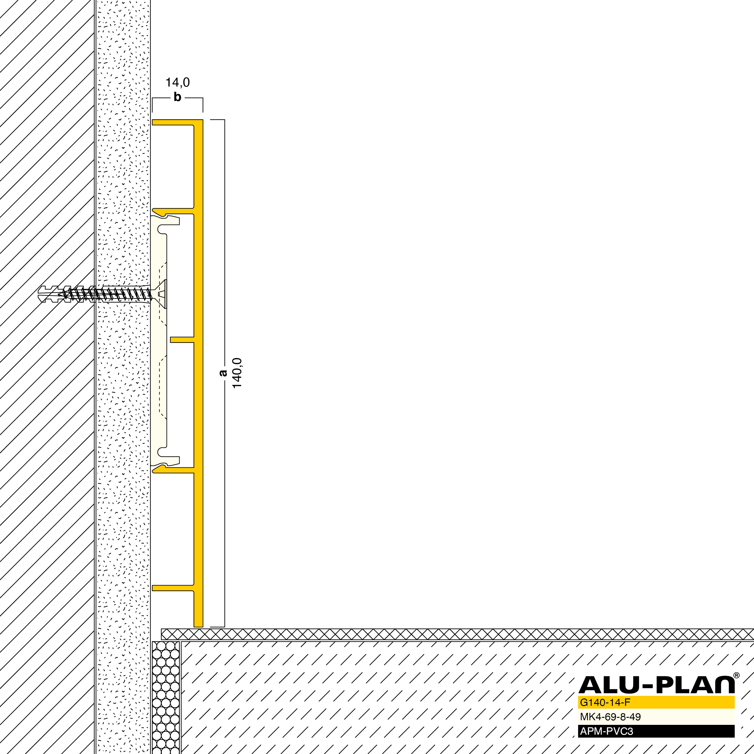 ALU-PLAN® Installation :: G140-14-F-APM-PVC3
