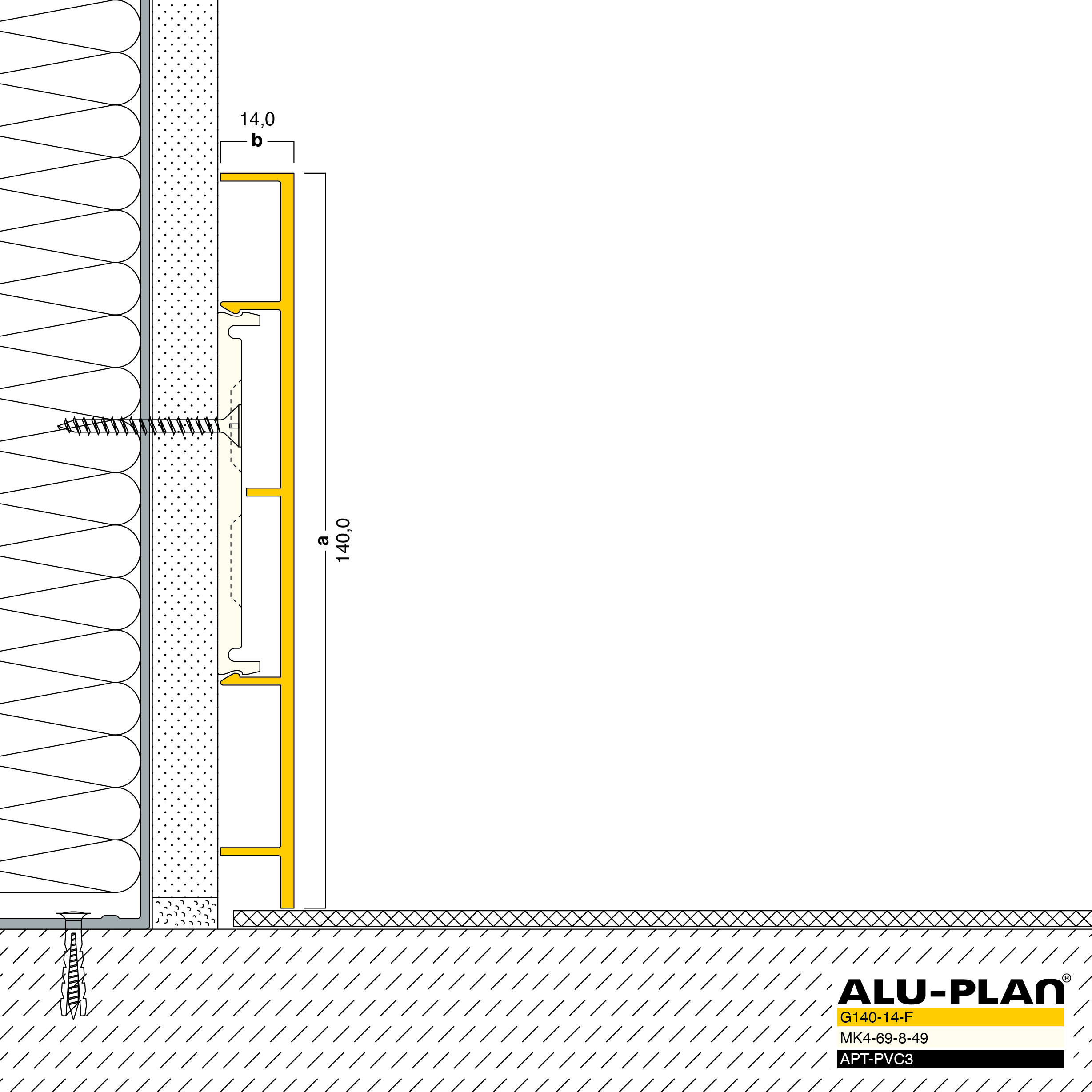 ALU-PLAN® Installation :: G140-14-F-APT-PVC3
