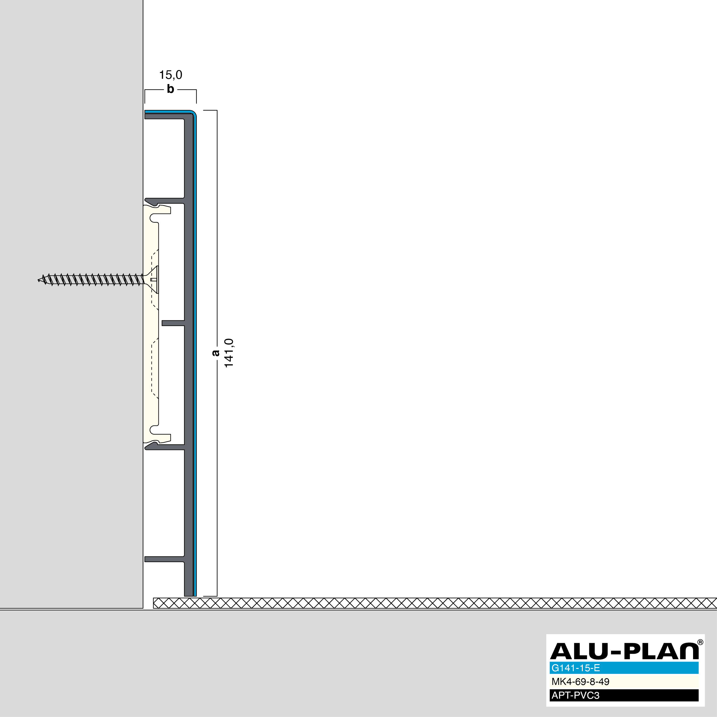 ALU-PLAN® Installation :: G141-15-E-AP-PVC3