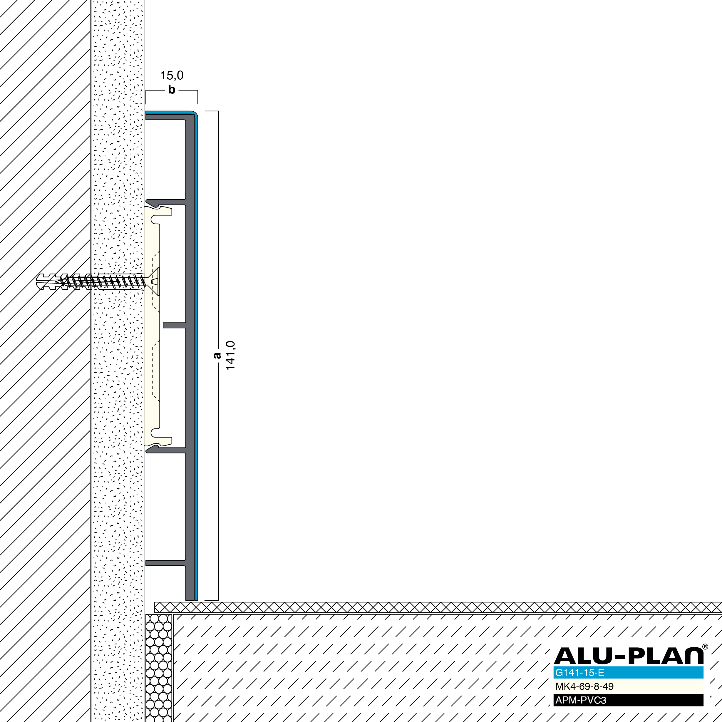 ALU-PLAN® Installation :: G141-15-E-APM-PVC3