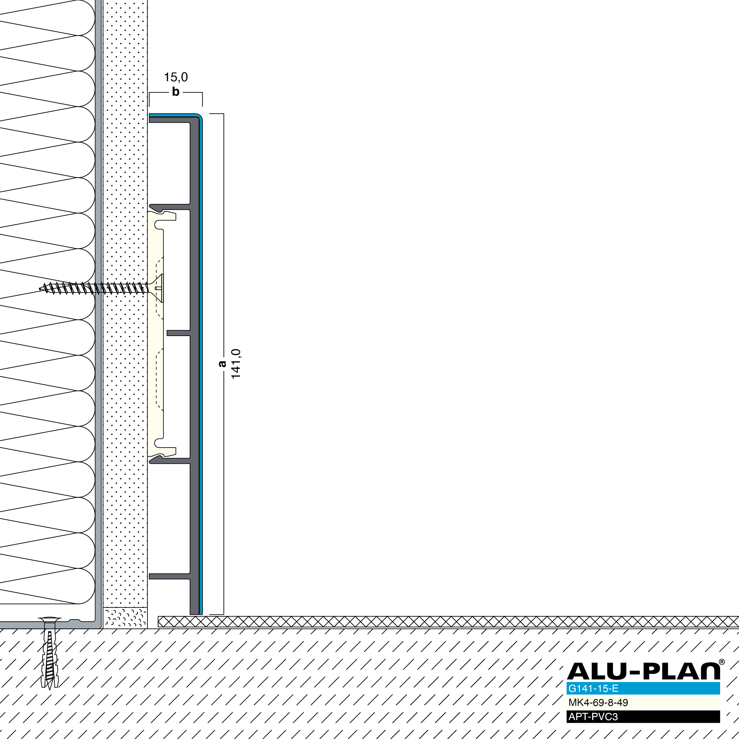 ALU-PLAN® Installation :: G141-15-E-APT-PVC3