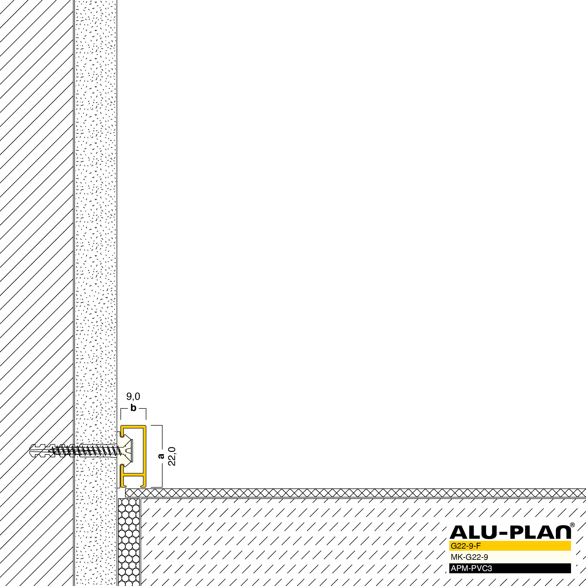 ALU-PLAN® Installation :: G22-9-F-APM-PVC3