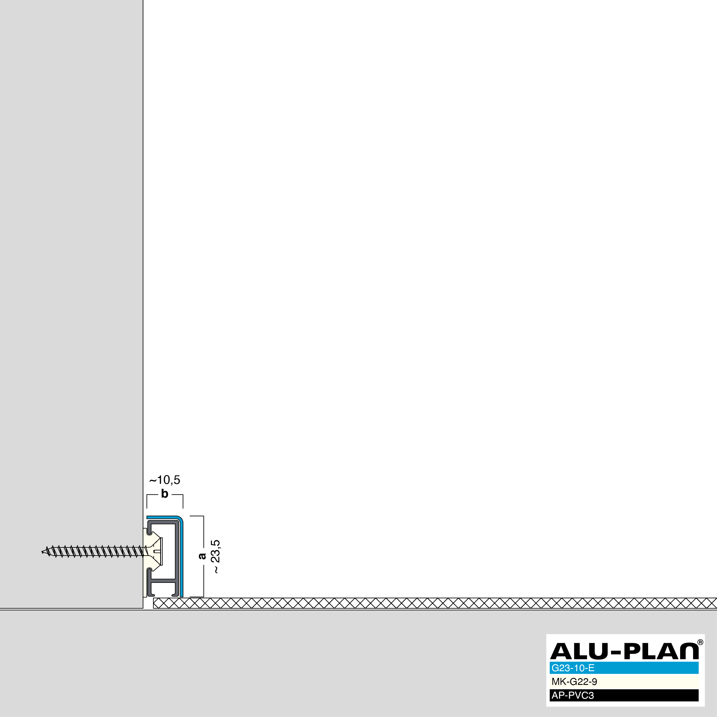 ALU-PLAN® Installation :: G23-10-E-AP-PVC3