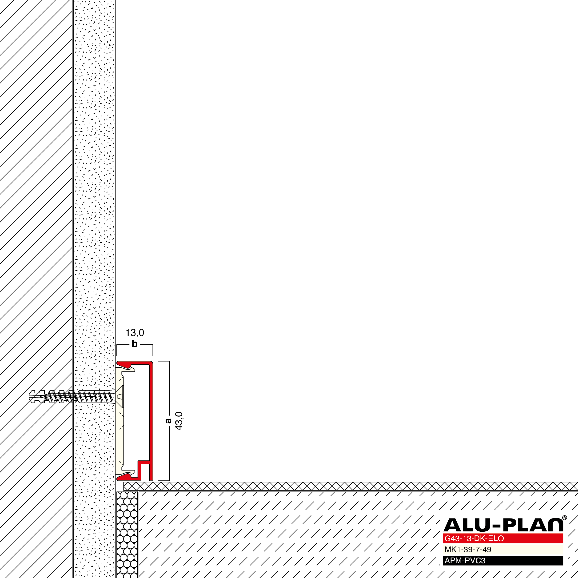 ALU-PLAN® Installation :: G43-13-DK-ELO-APM-PVC3