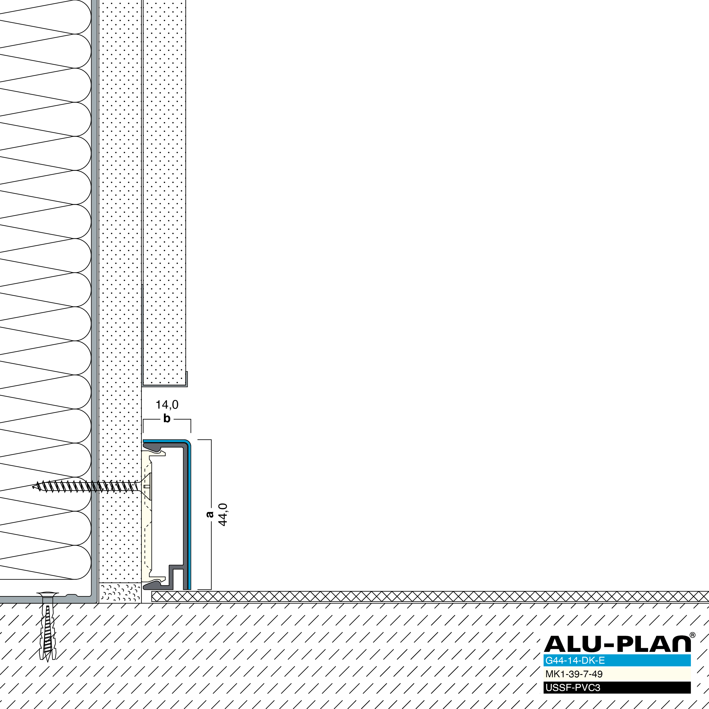 ALU-PLAN® Installation :: G44-14-DK-E-USSF-PVC3