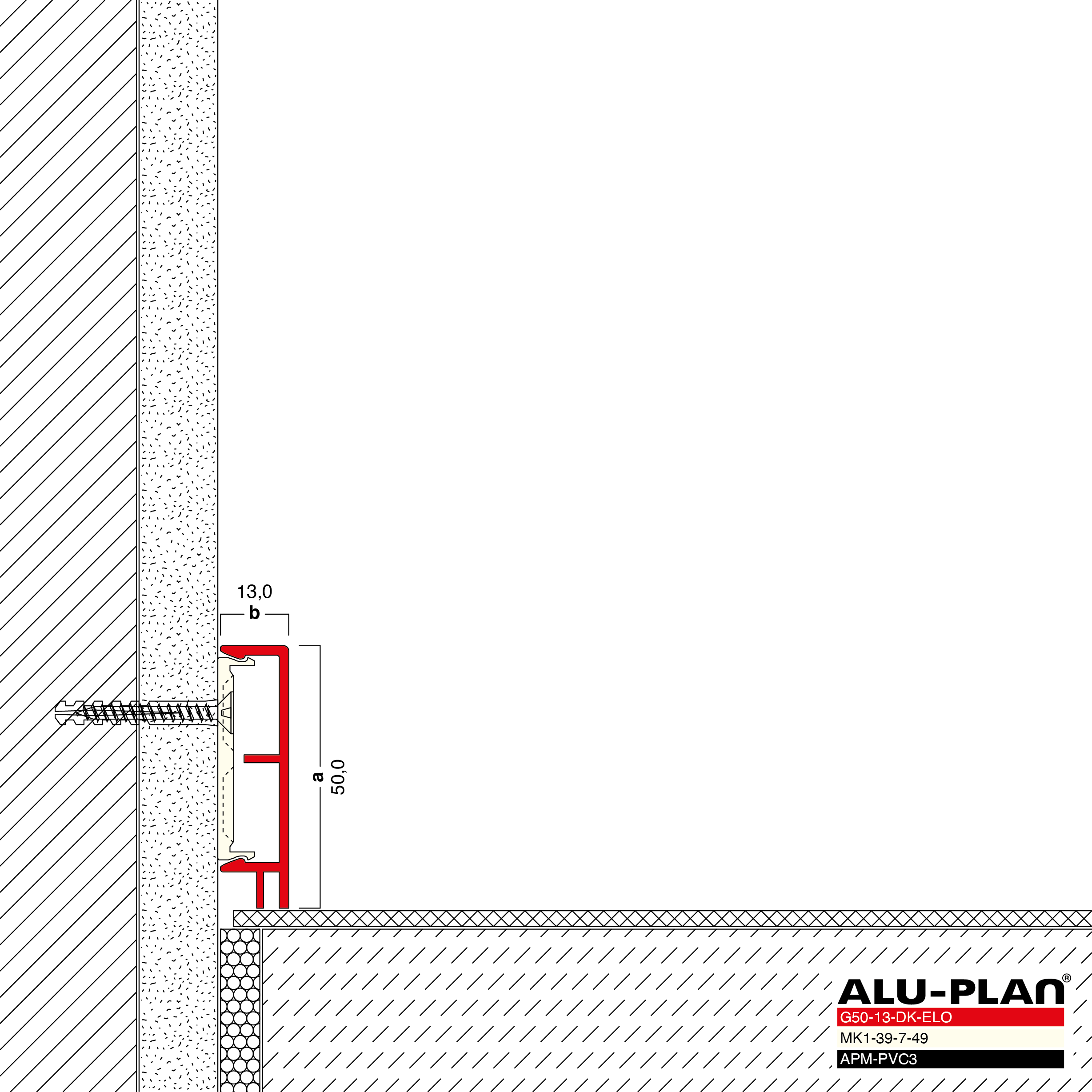 ALU-PLAN® Installation :: G50-13-DK-ELO-APM-PVC3