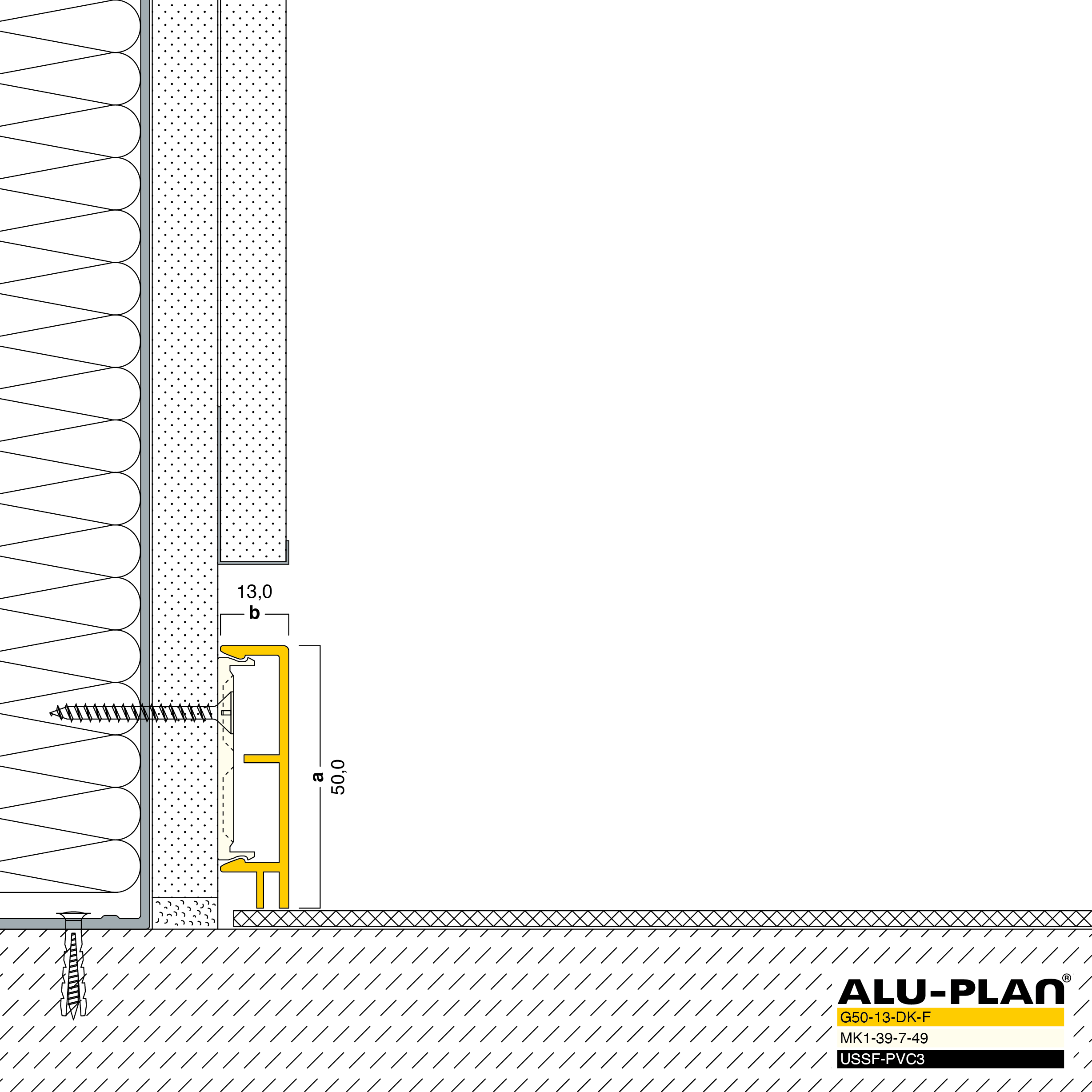 ALU-PLAN® Installation :: G50-13-DK-F-USSF-PVC3