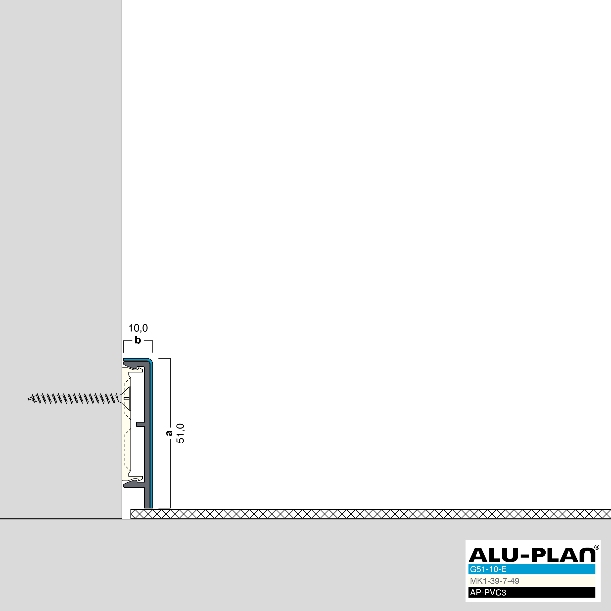 ALU-PLAN® Installation :: G51-10-E-AP-PVC3