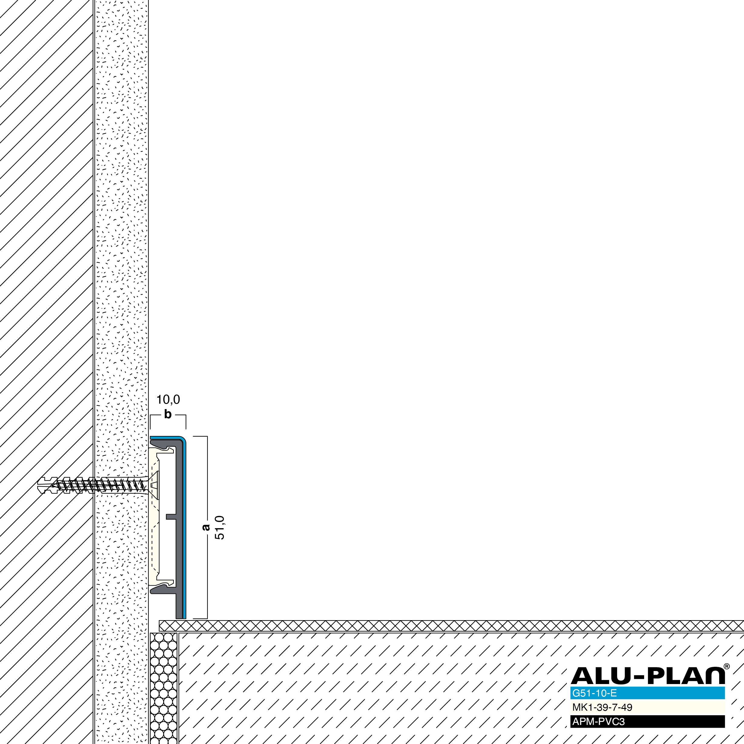 ALU-PLAN® Installation :: G51-10-E-APM-PVC3