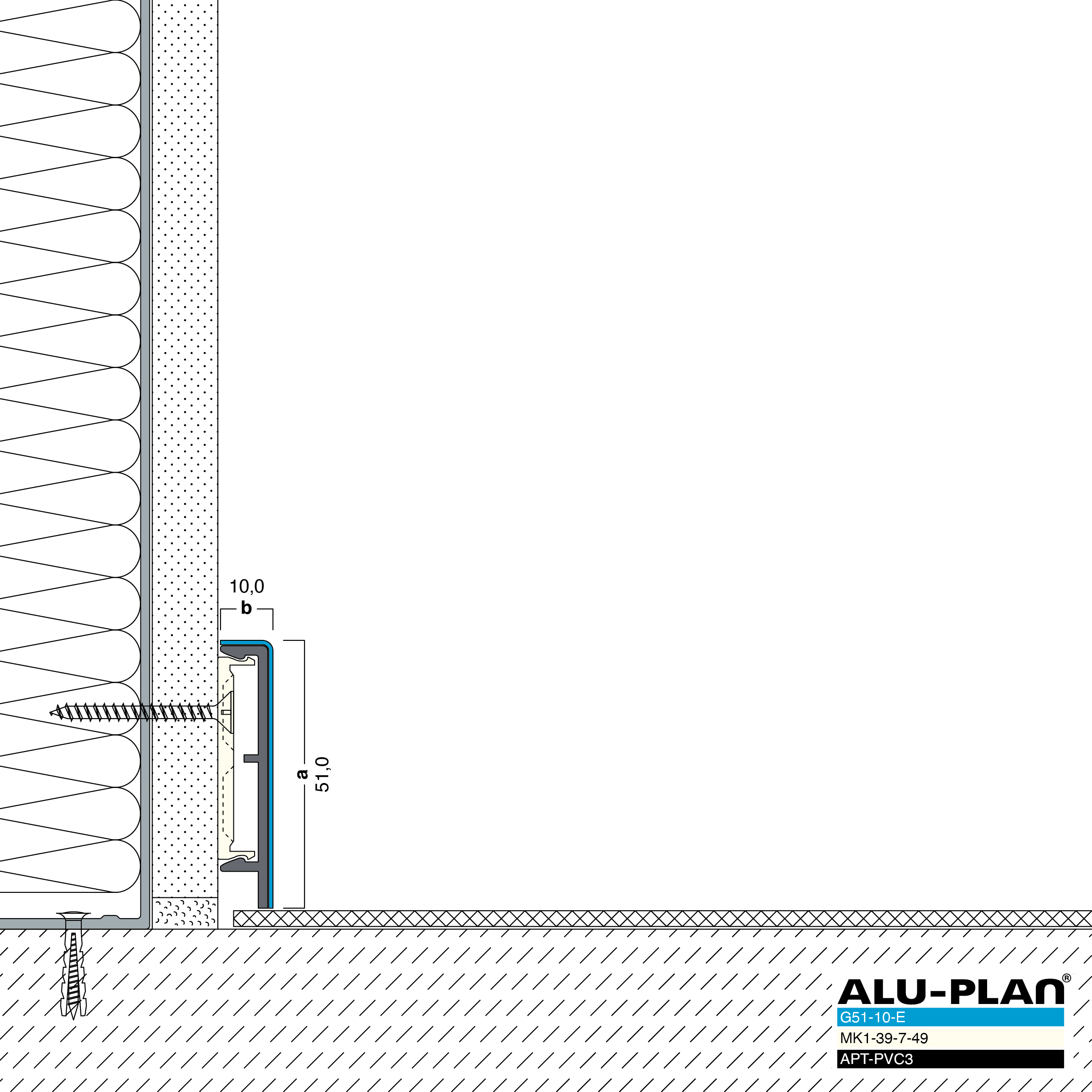 ALU-PLAN® Installation :: G51-10-E-APT-PVC3