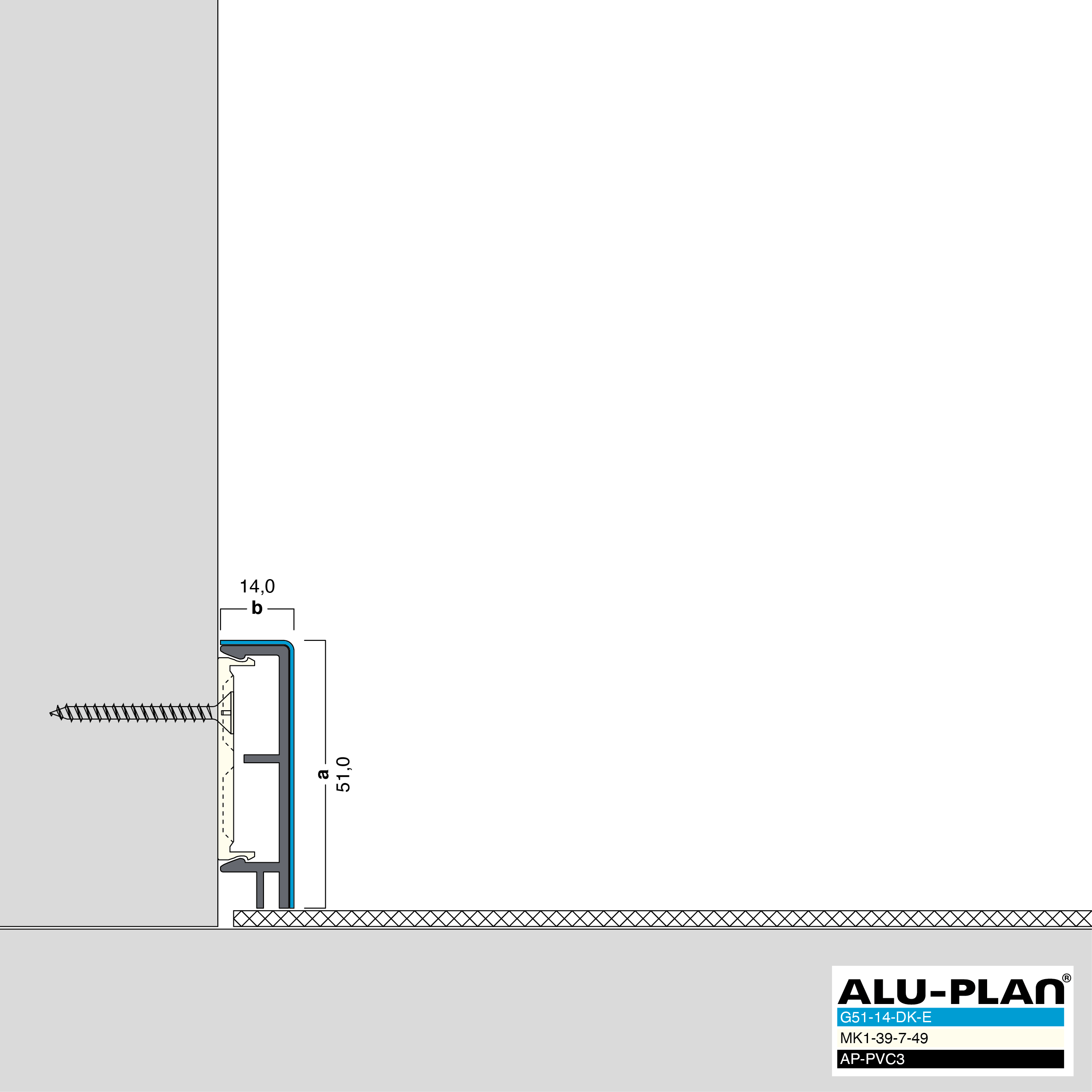 ALU-PLAN® Installation :: G51-14-DK-E-AP-PVC3