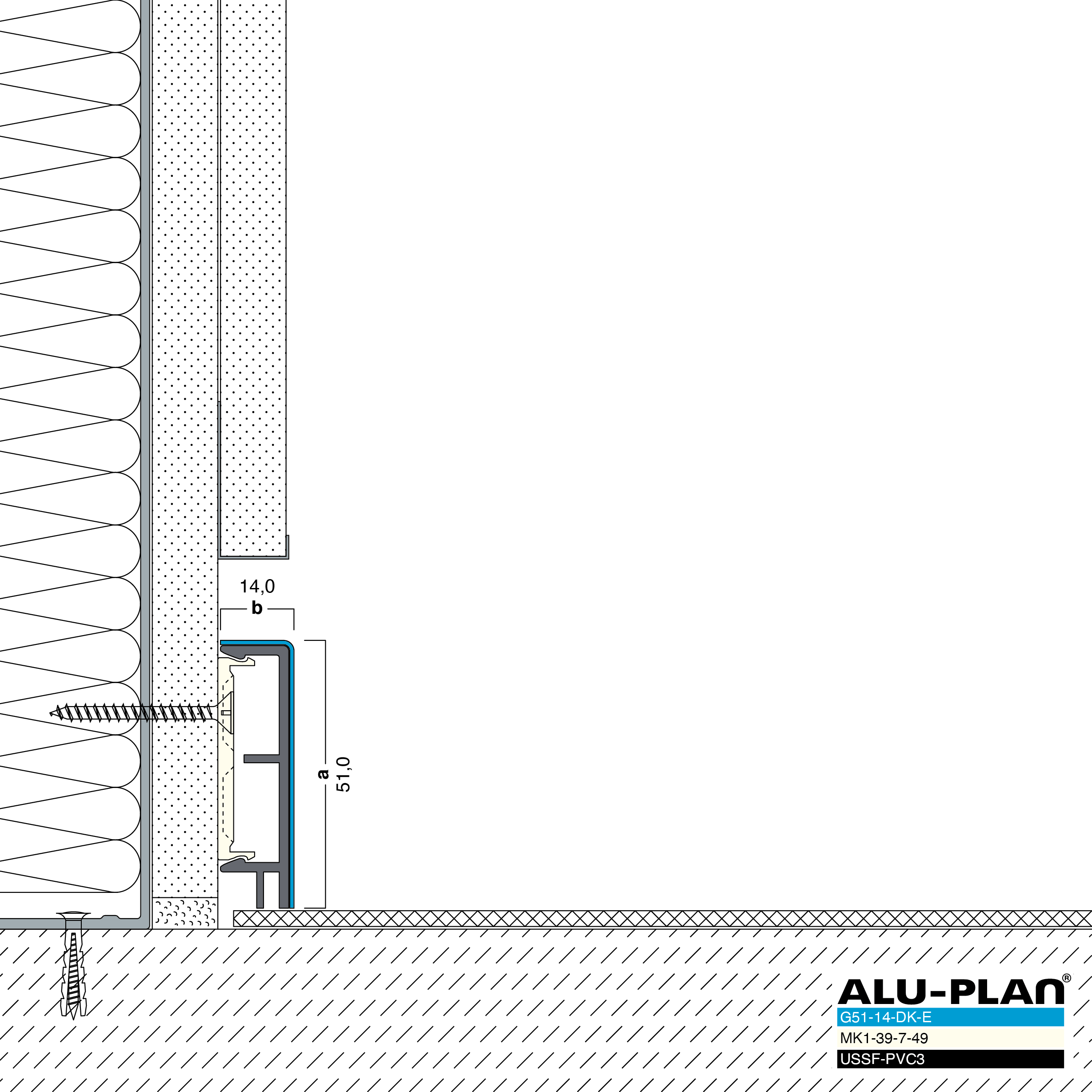 ALU-PLAN® Installation :: G51-14-DK-E-USSF-PVC3