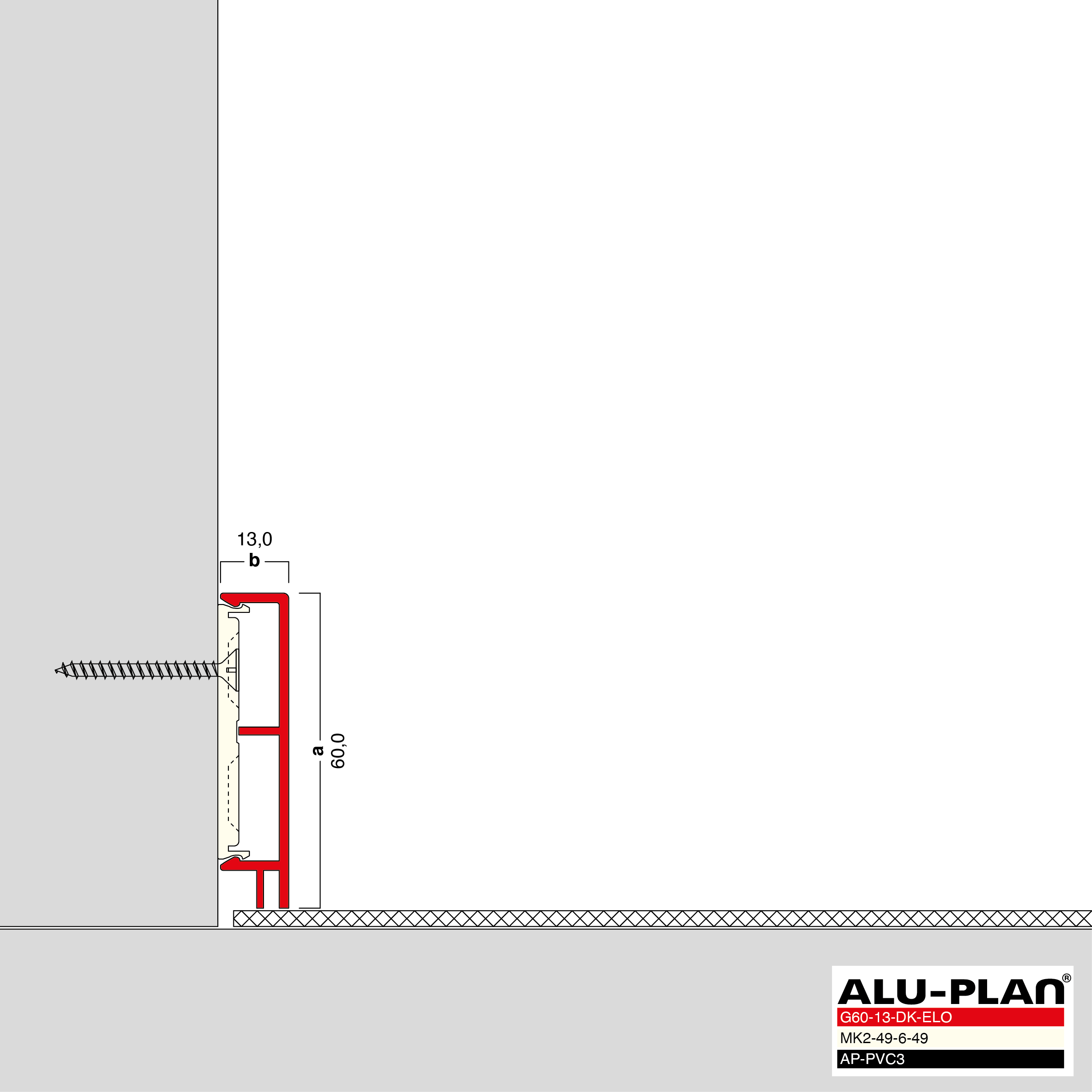 ALU-PLAN® Installation :: G60-13-DK-ELO-AP-PVC3