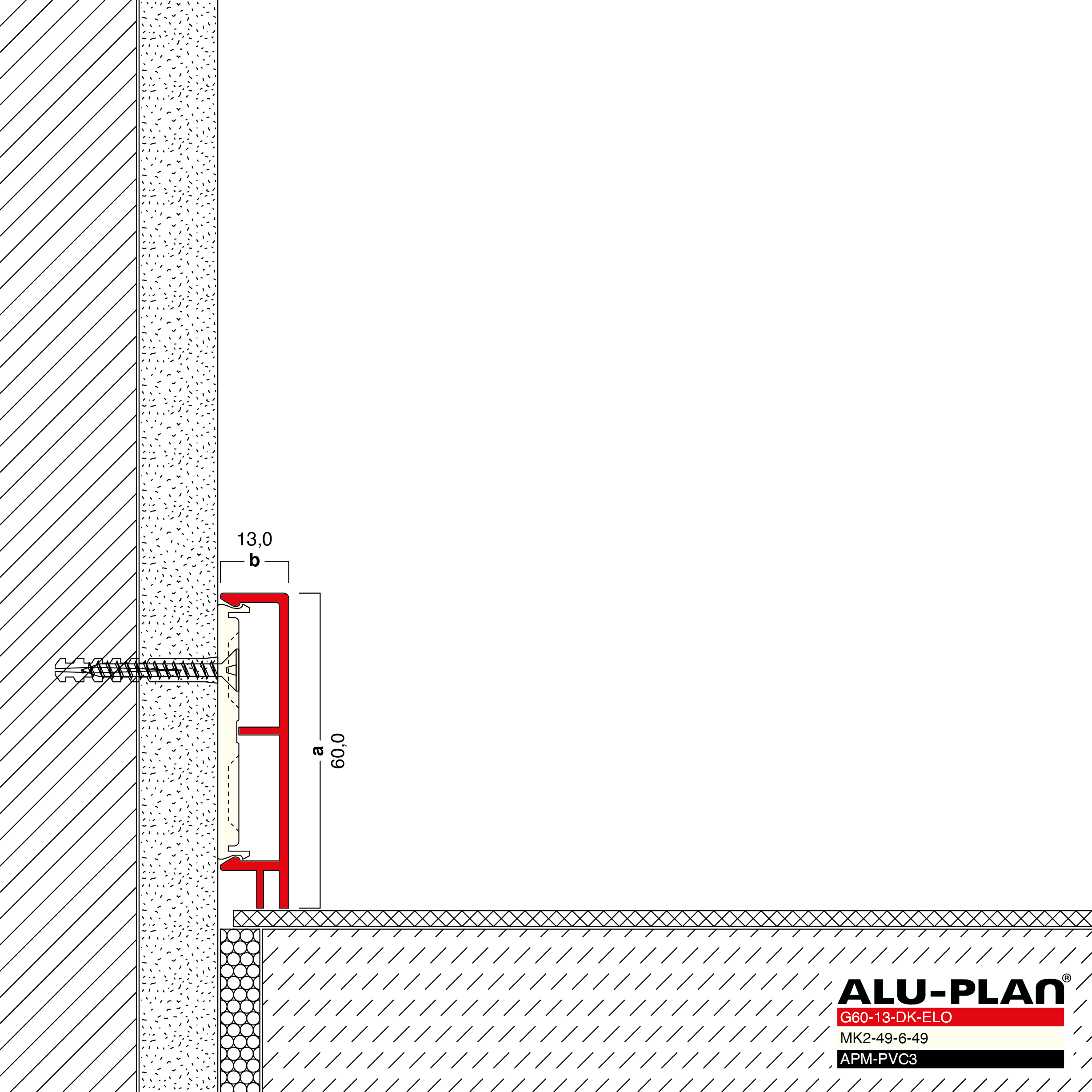 ALU-PLAN® Installation :: G60-13-DK-ELO-APM-PVC3