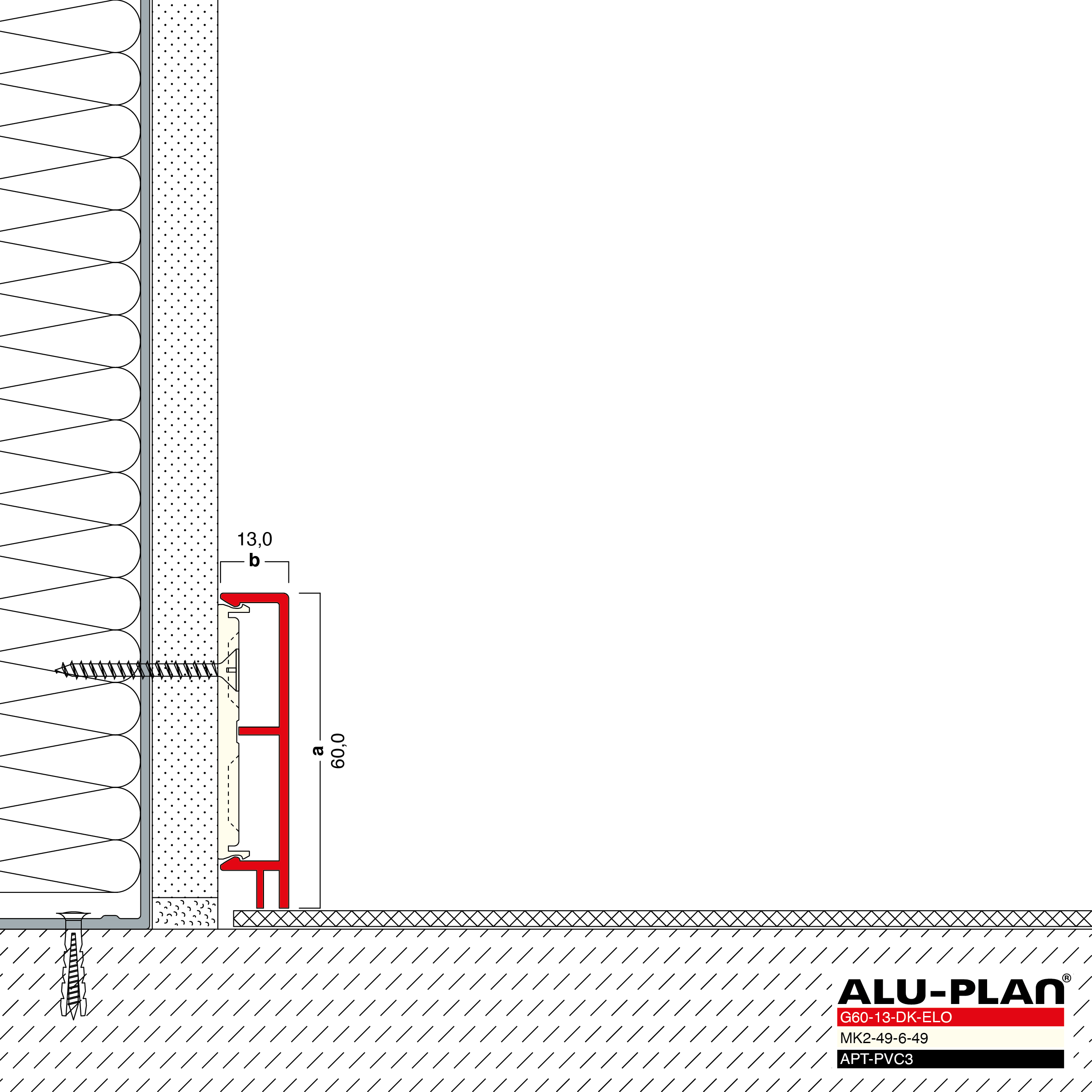 ALU-PLAN® Installation :: G60-13-DK-ELO-APT-PVC3