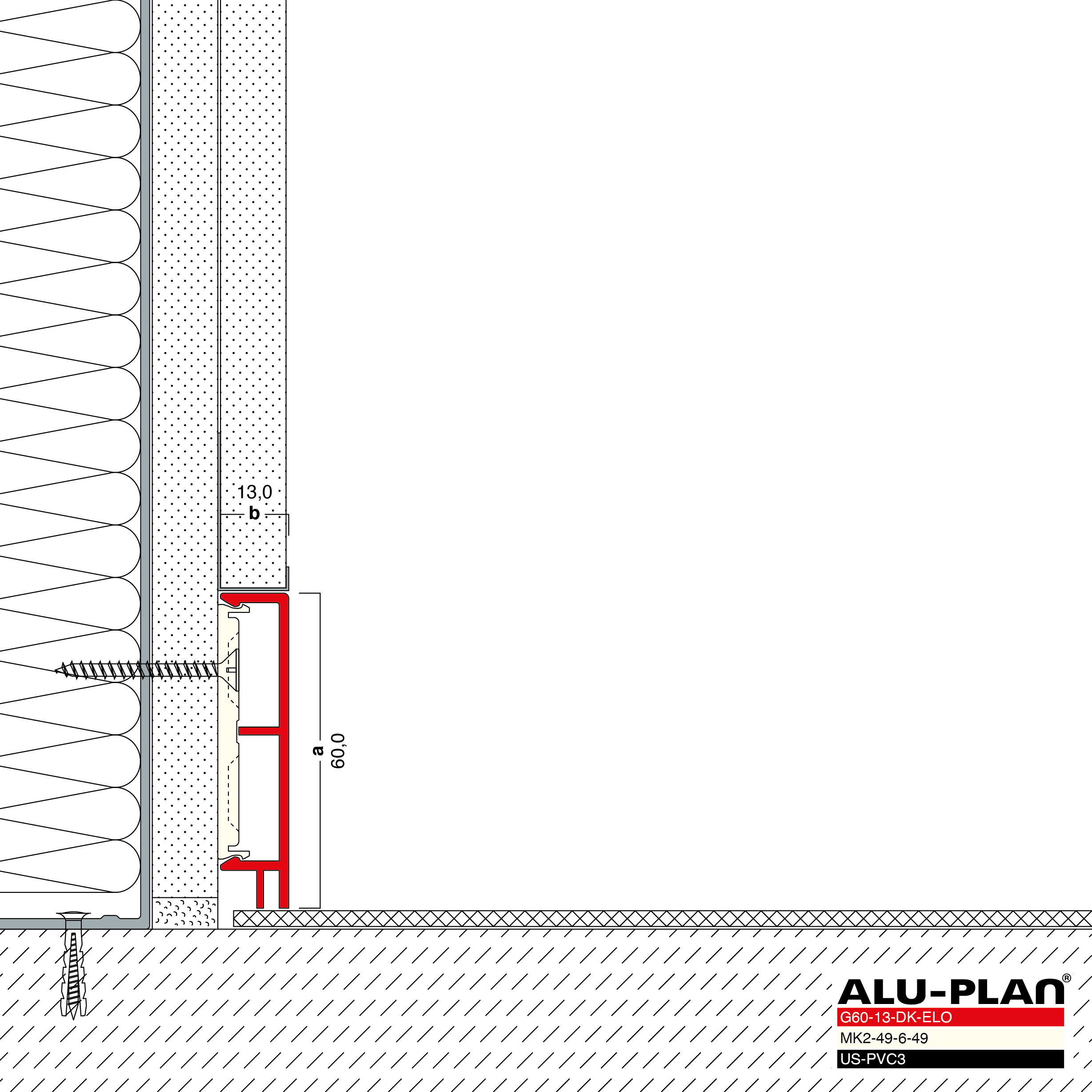 ALU-PLAN® Installation :: G60-13-DK-ELO-US-PVC3