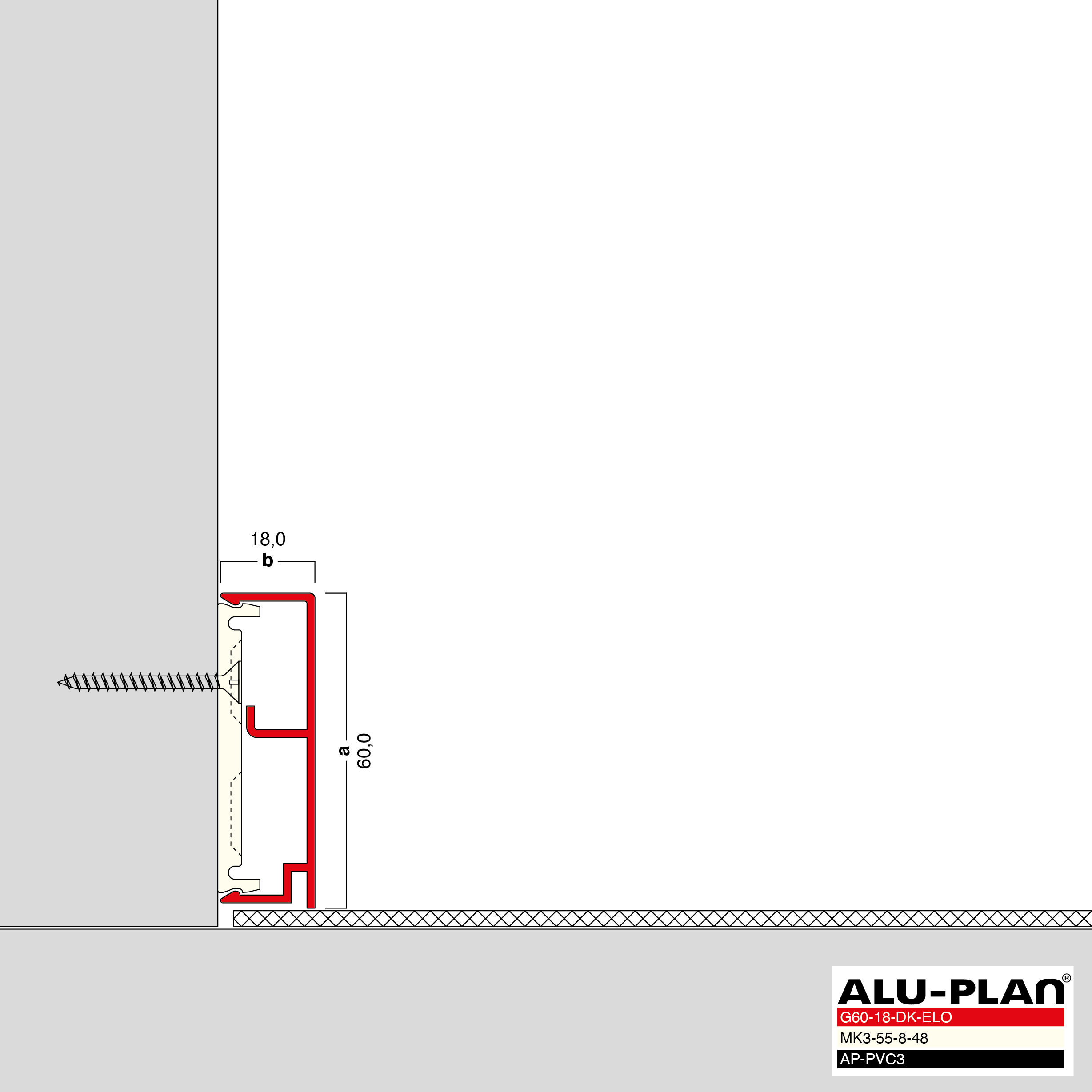 ALU-PLAN® Installation :: G60-18-DK-ELO-AP-PVC3