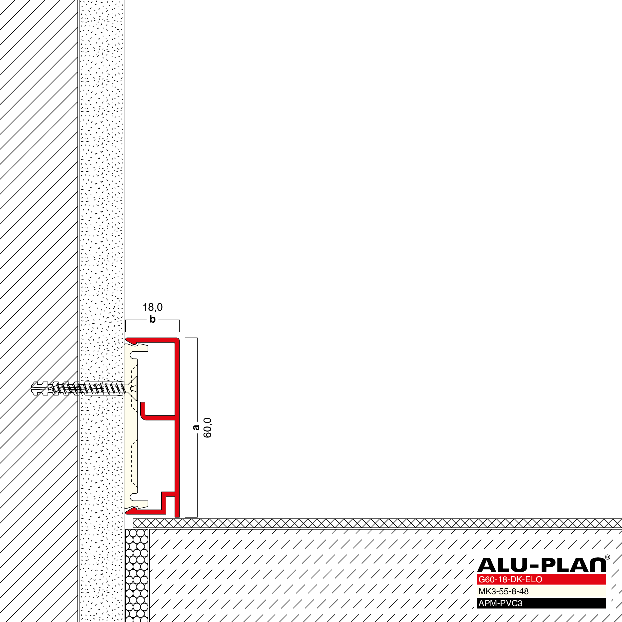 ALU-PLAN® Installation :: KK-G60-18-DK-ELO-APM-PVC3