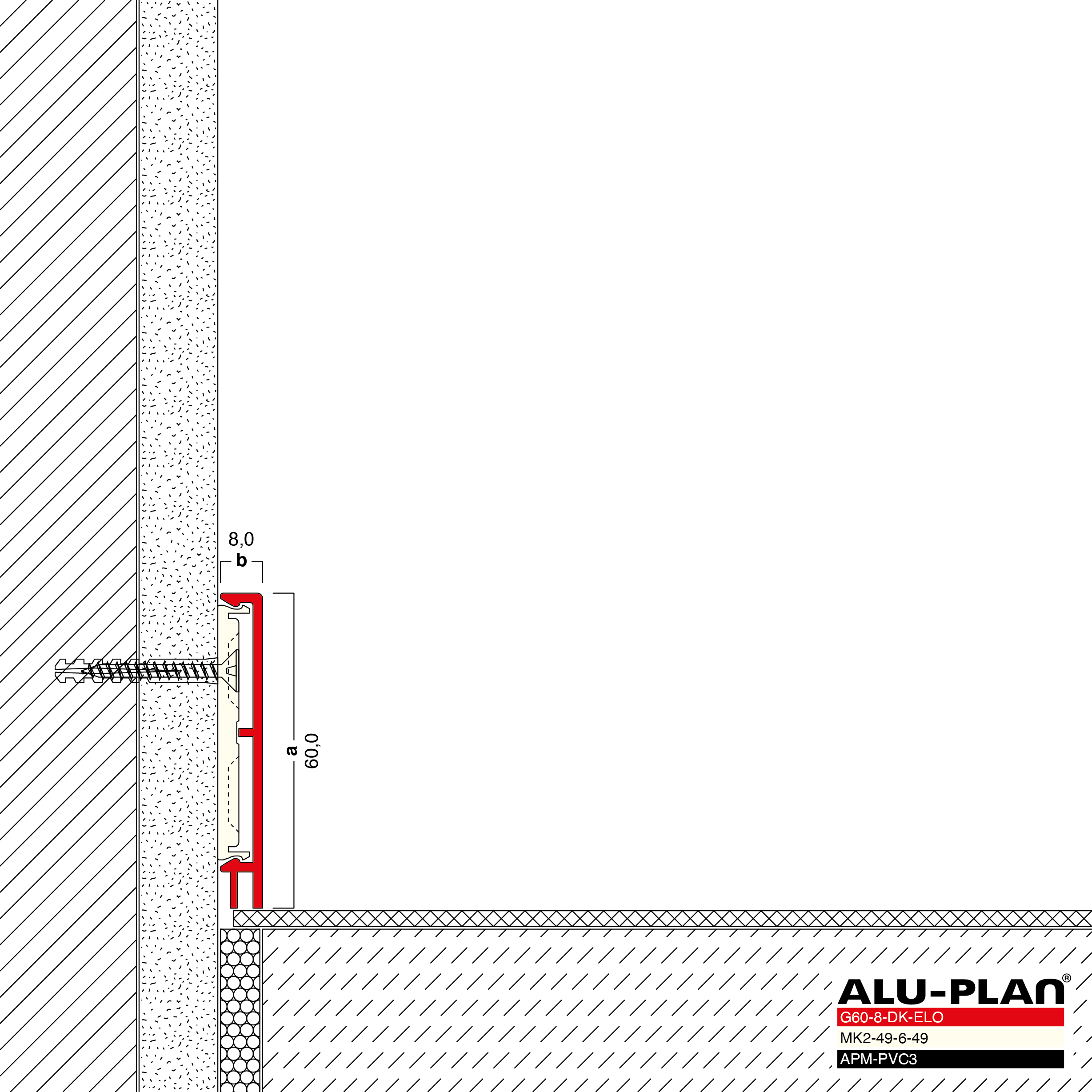 ALU-PLAN® Installation :: G60-8-DK-ELO-APM-PVC3