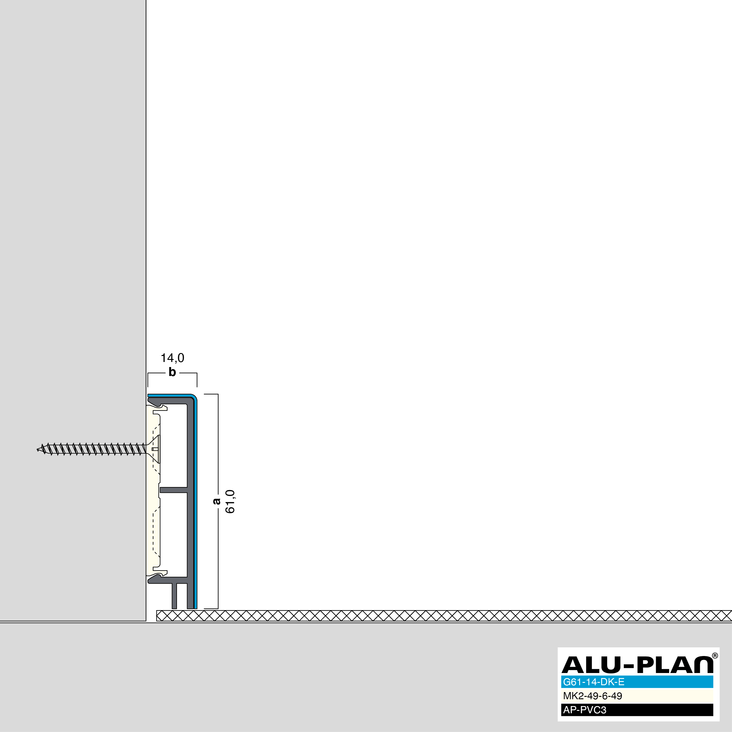 ALU-PLAN® Installation :: G61-14-DK-E-AP-PVC3