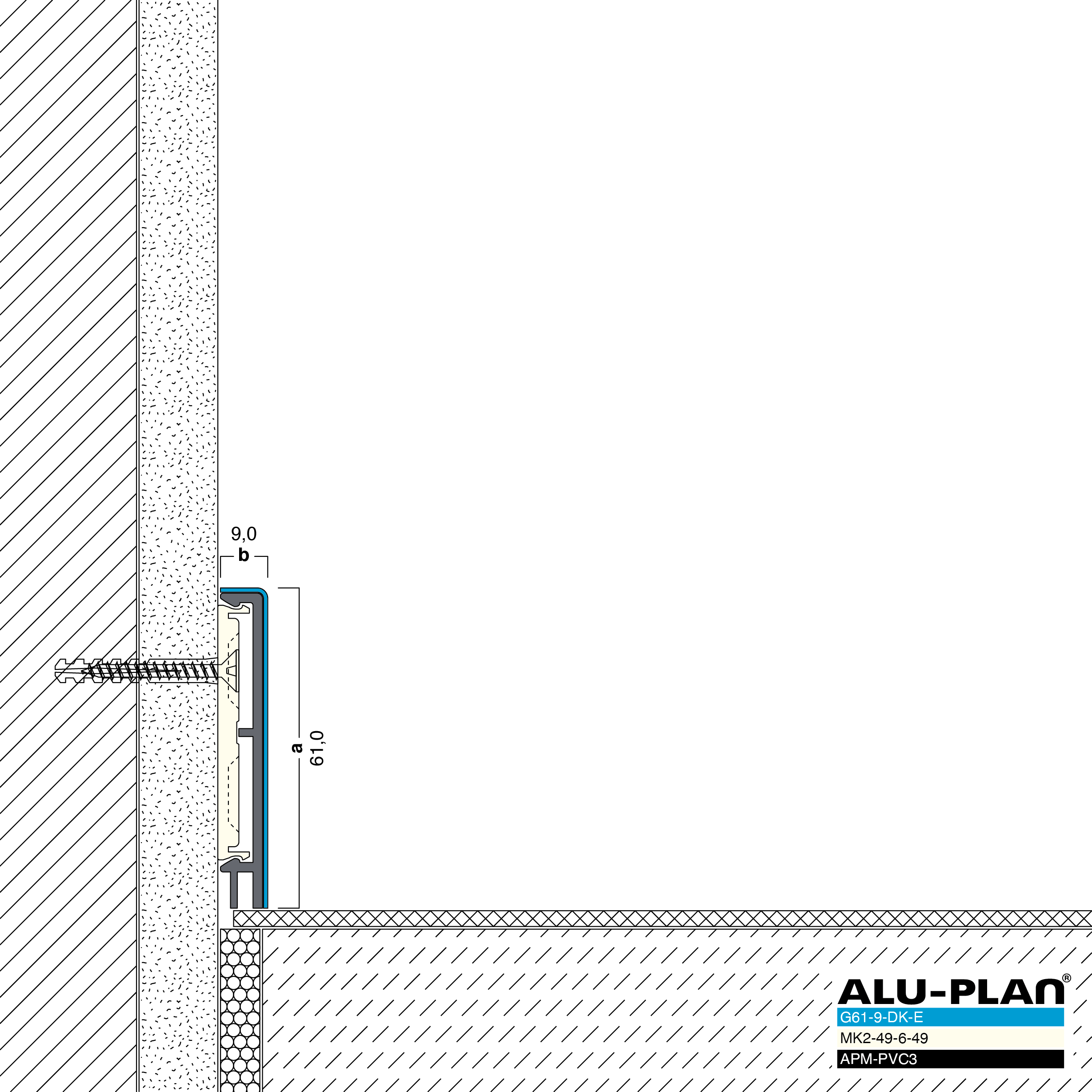 ALU-PLAN® Installation :: G61-9-DK-E-APM-PVC3