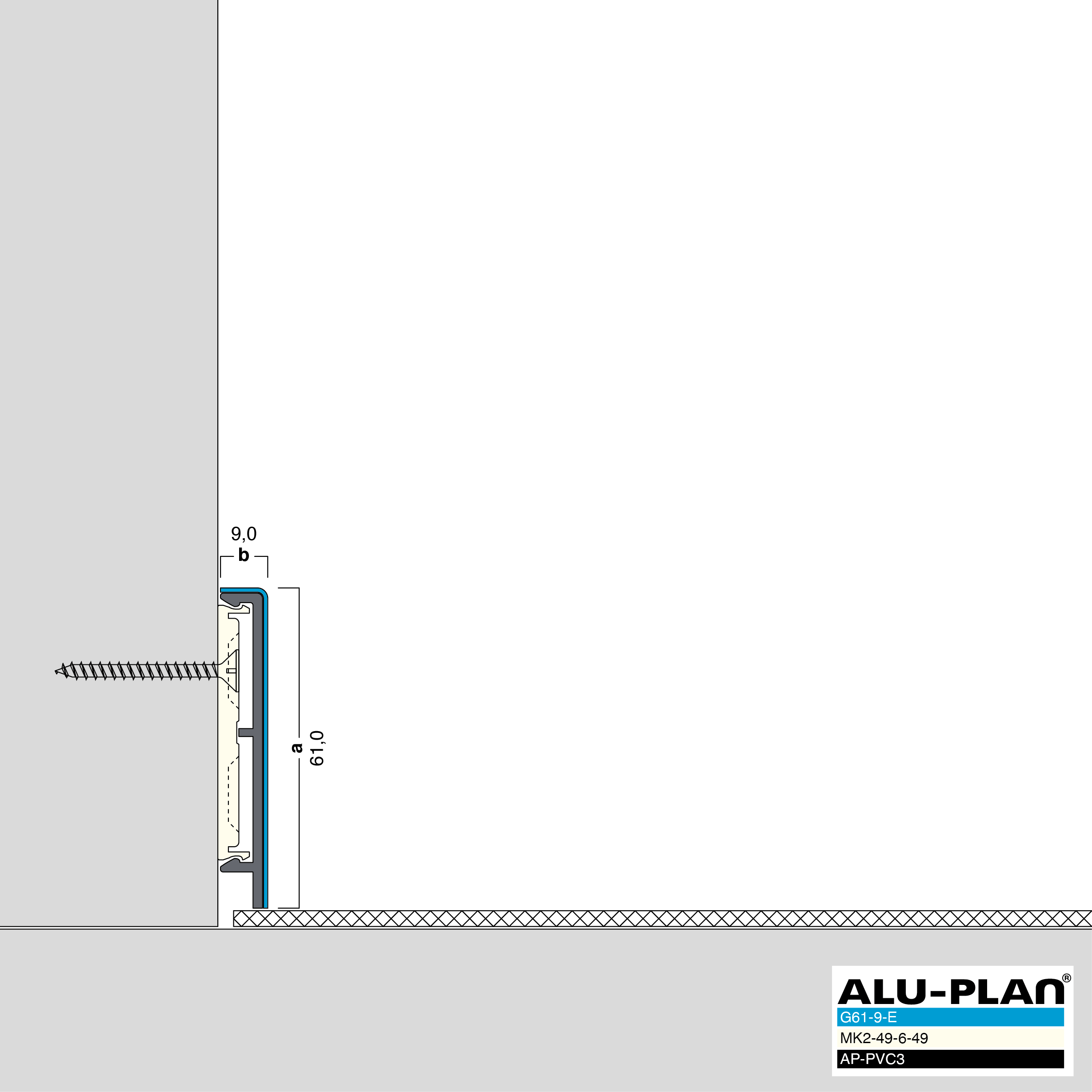 ALU-PLAN® Installation :: G61-9-E-AP-PVC3