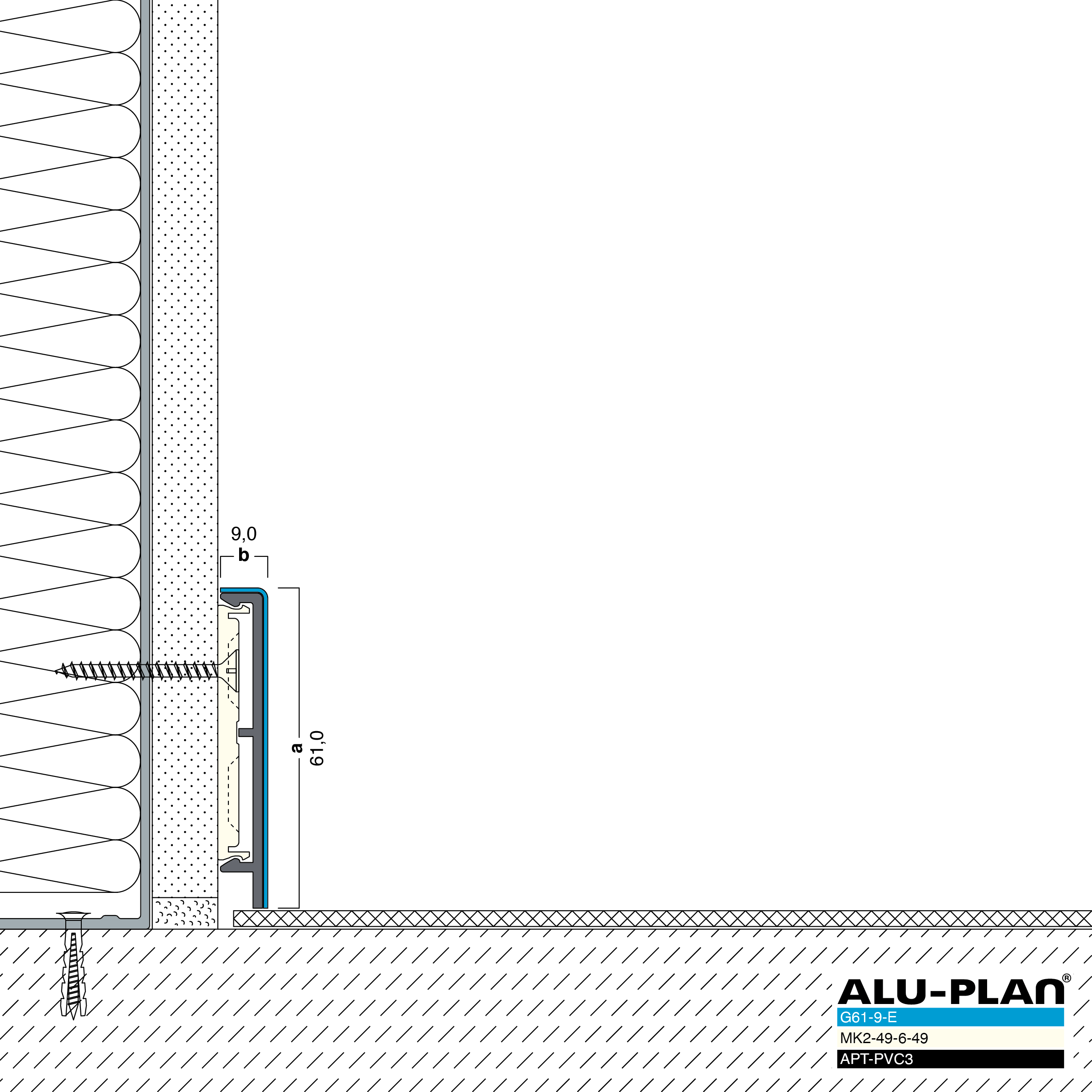 ALU-PLAN® Installation :: G61-9-E-APT-PVC3
