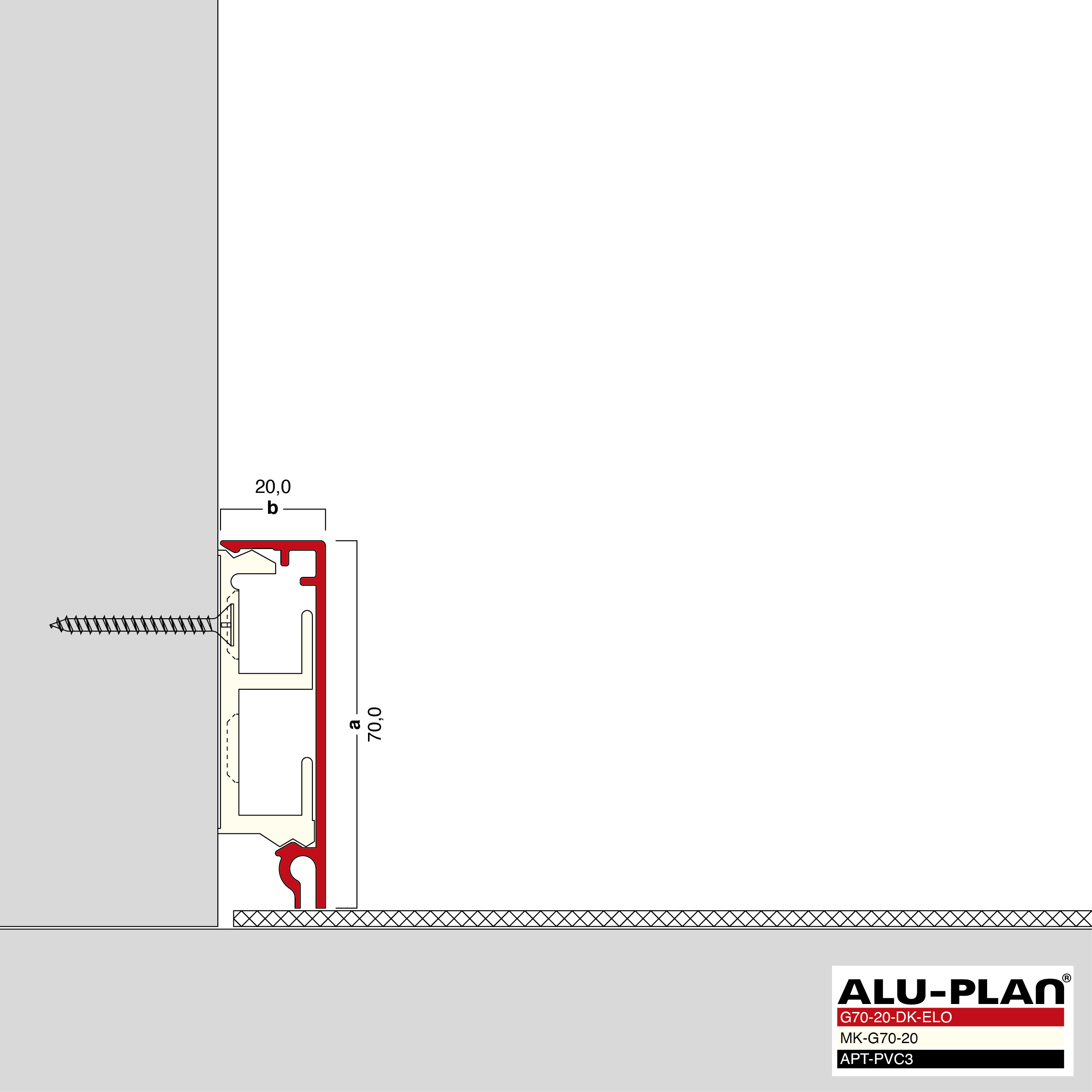 ALU-PLAN® Installation :: G70-20-DK-ELO-AP-PVC3